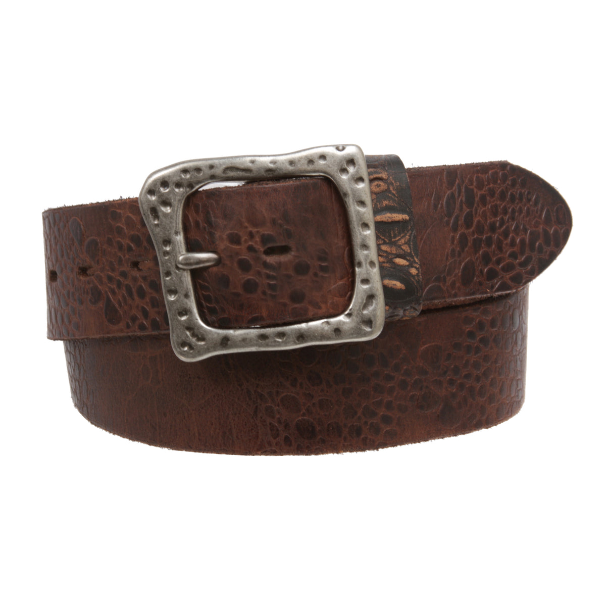 Snap On 1 1/2" Soft Hand Vintage Genuine Cowhide Full Grain Leather Casual Belt