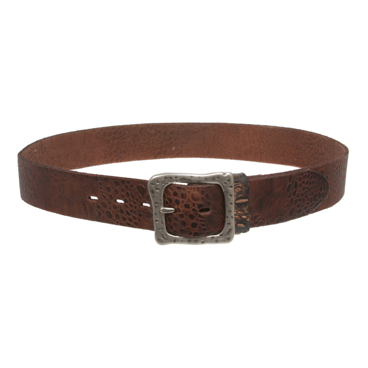 Snap On 1 1/2" Soft Hand Vintage Genuine Cowhide Full Grain Leather Casual Belt