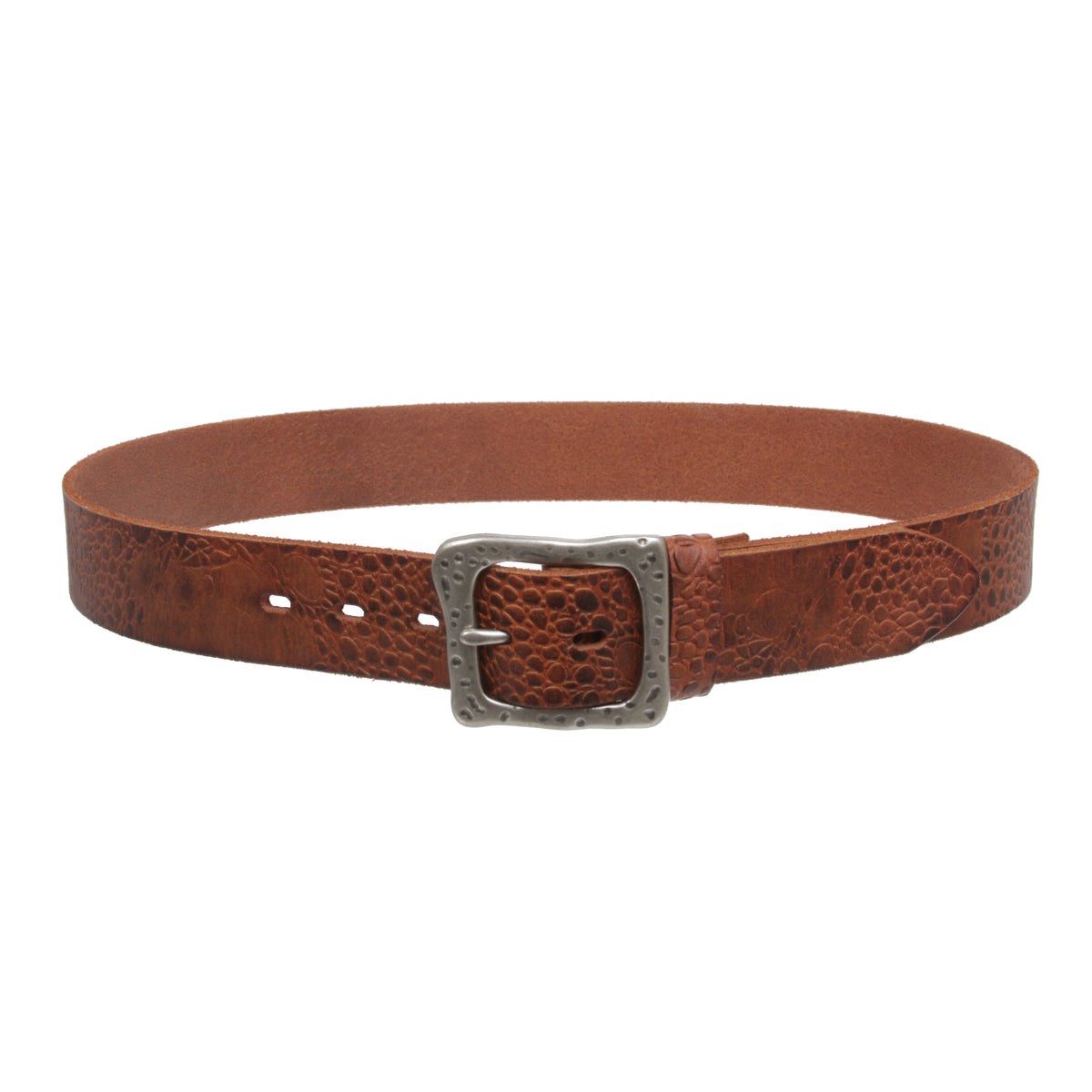 Snap On 1 1/2" Soft Hand Vintage Genuine Cowhide Full Grain Leather Casual Belt