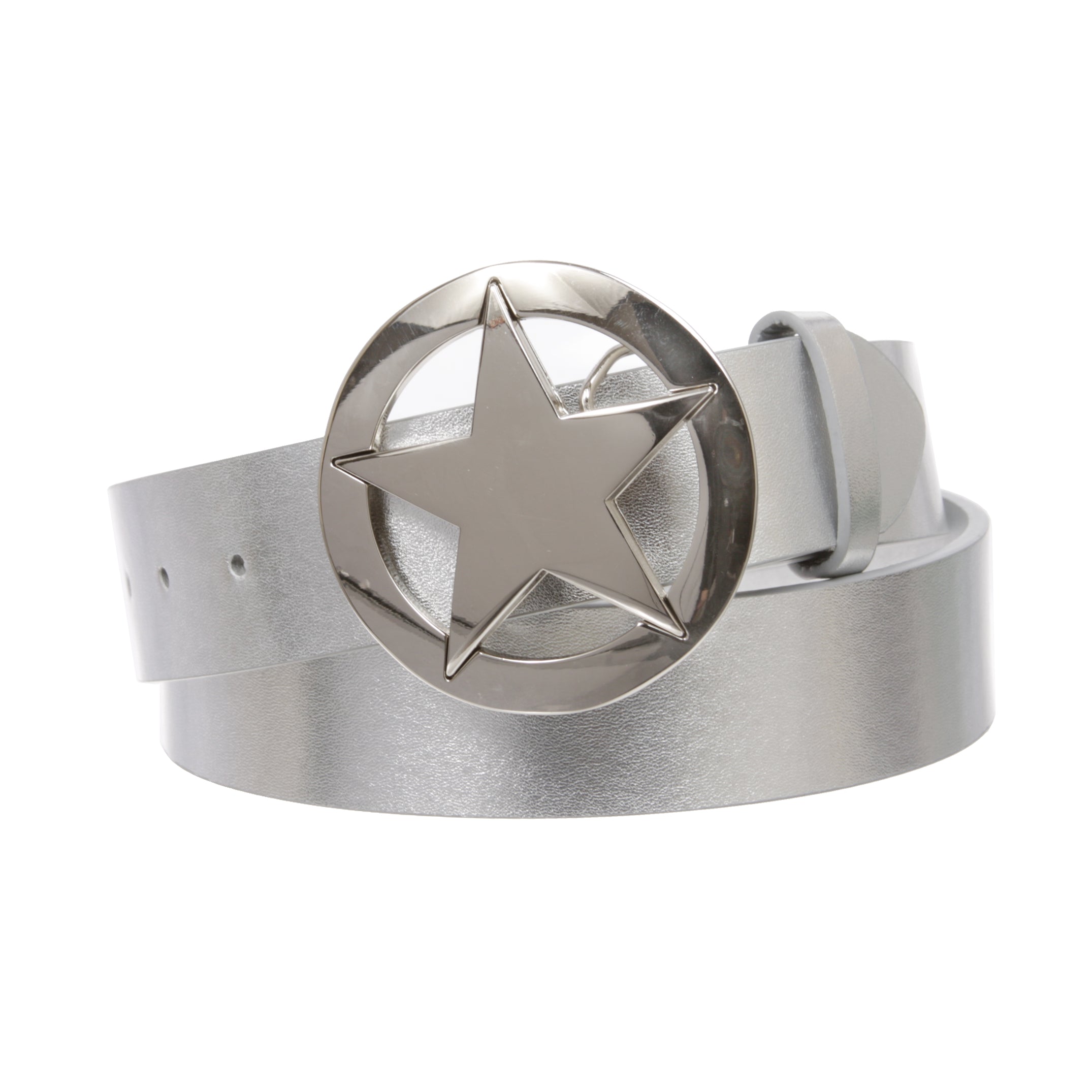 Texas Star Belt & Buckle Combo – PU Leather Snap-On Belt – 19 Colors - OnlineBelts