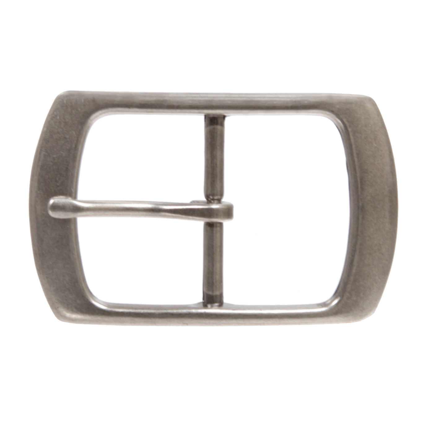 1 5/8" Center Bar Oval Belt Buckle – Zinc Alloy Single Prong Buckle for Leather Belts (40mm Strap Width)