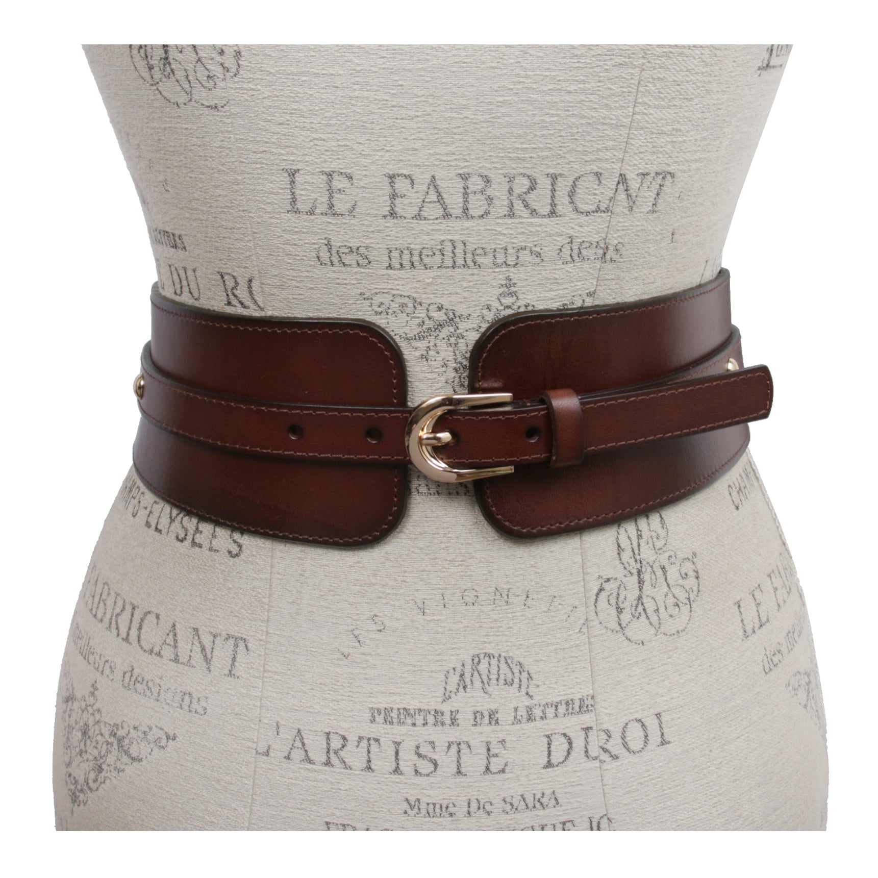 Women's High Waist Elastic Linked Cowhide Stretch Tapered Comfort Leather Belt