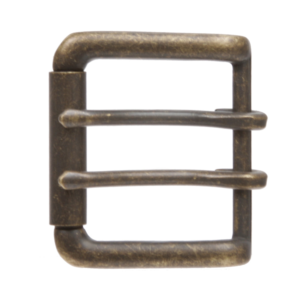 Double Prong Roller Belt Buckle – Zinc Alloy Nickel-Free Fits 1 5/8" Straps