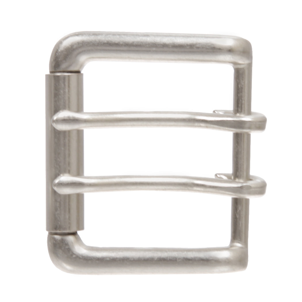 Double Prong Roller Belt Buckle – Zinc Alloy Nickel-Free Fits 1 5/8" Straps