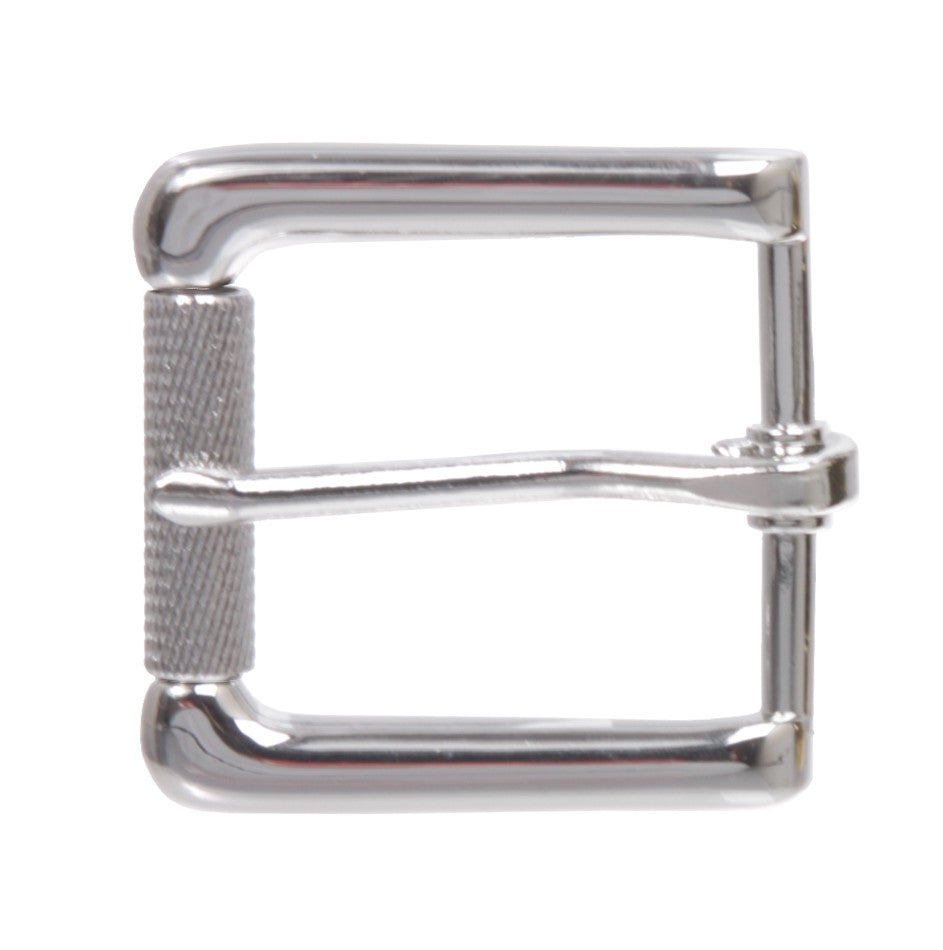 1 3/8" (35 mm) Nickle Free Single Prong Square Roller Belt Buckle - OnlineBelts