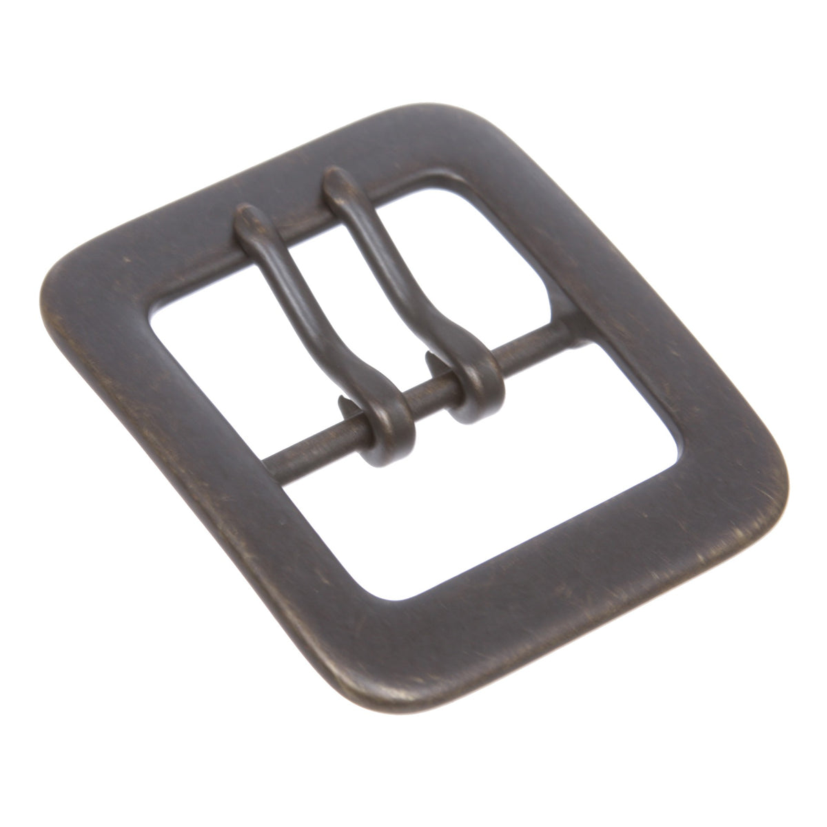 1 1/2" (40 mm) Rectangular Center Bar Double Prong Belt Buckle