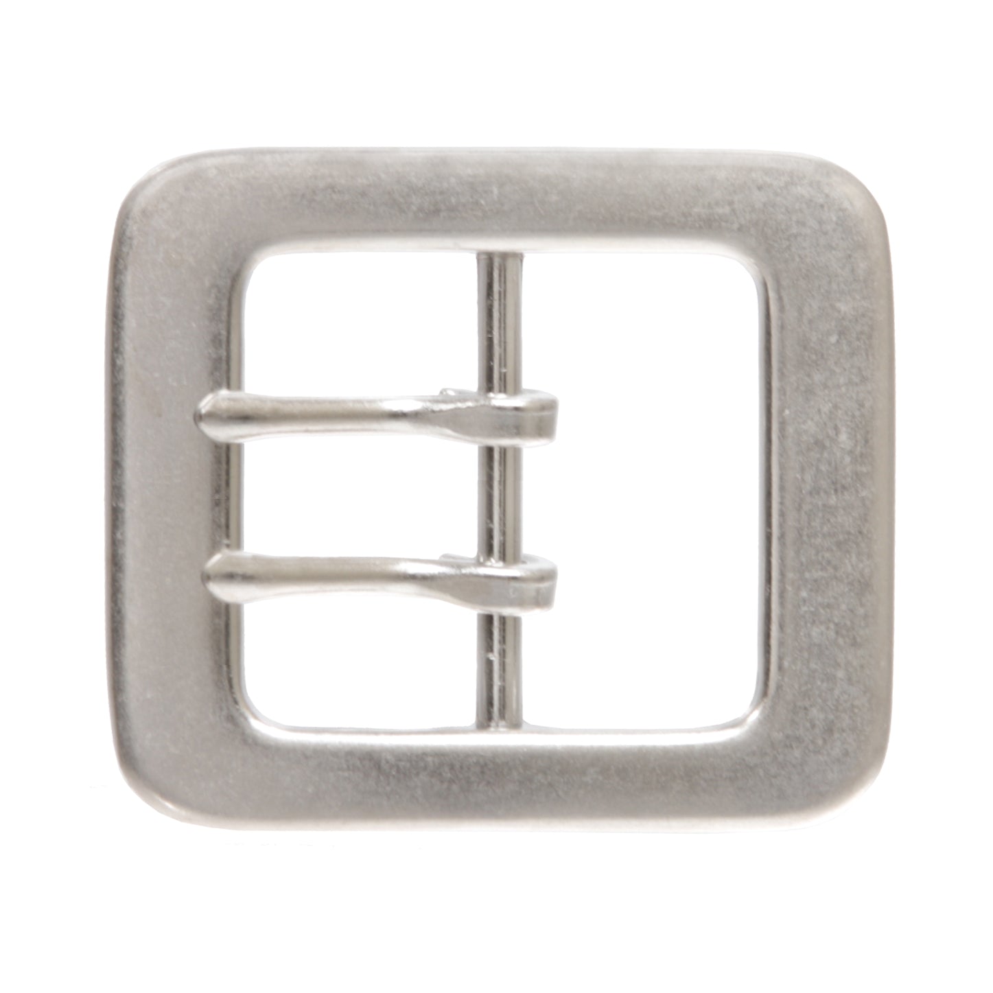 1 1/2" (40 mm) Rectangular Center Bar Double Prong Belt Buckle