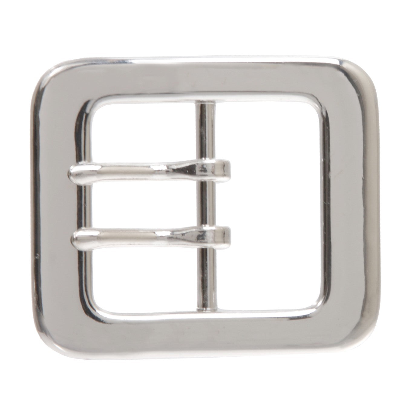 1 1/2" (40 mm) Rectangular Center Bar Double Prong Belt Buckle