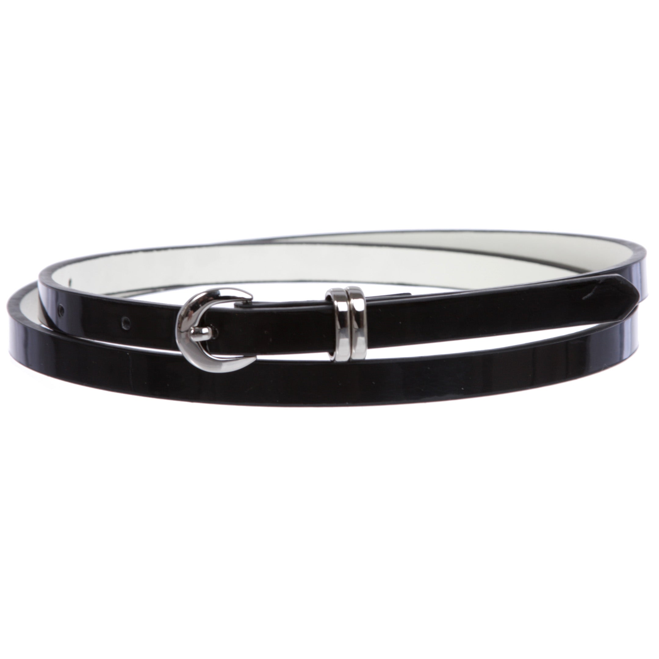 1/2" inch Patent Leather Skinny Belt - OnlineBelts
