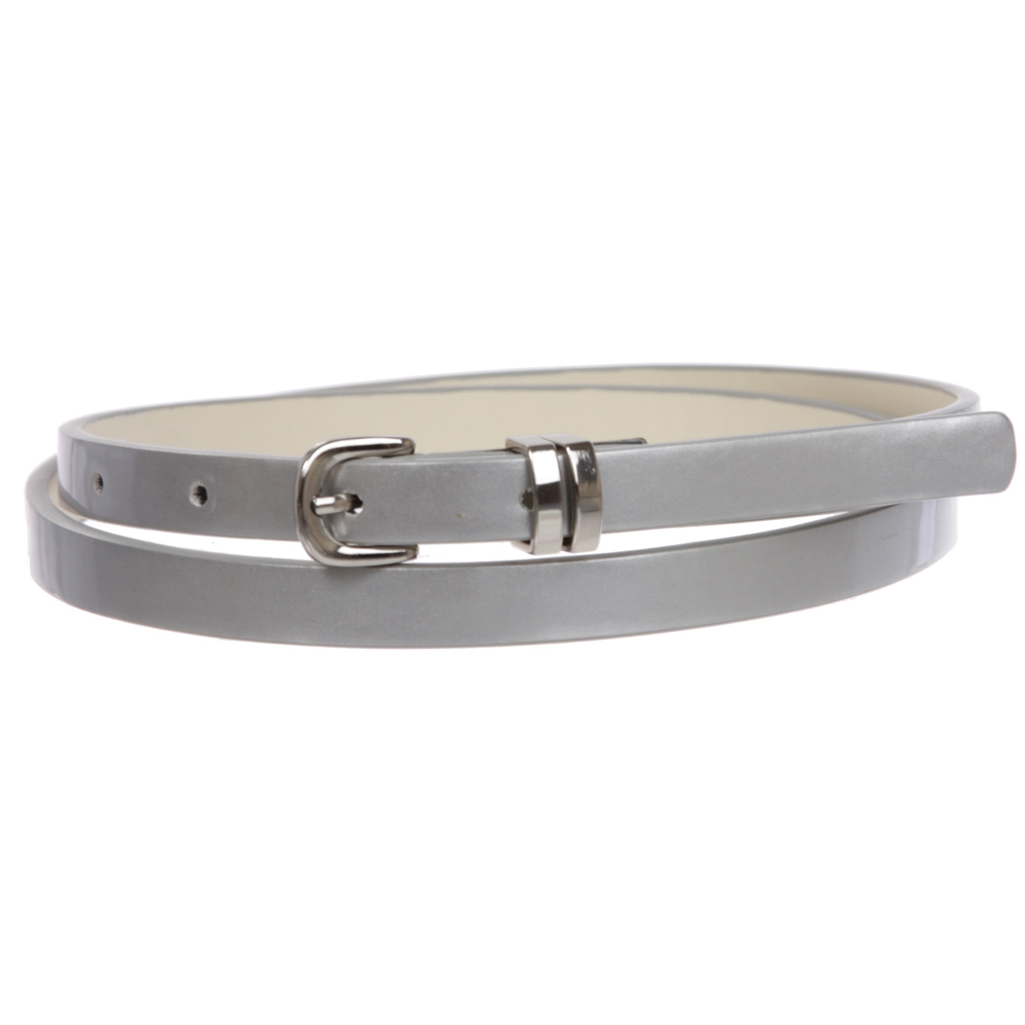 1/2" inch Patent Leather Skinny Belt - OnlineBelts