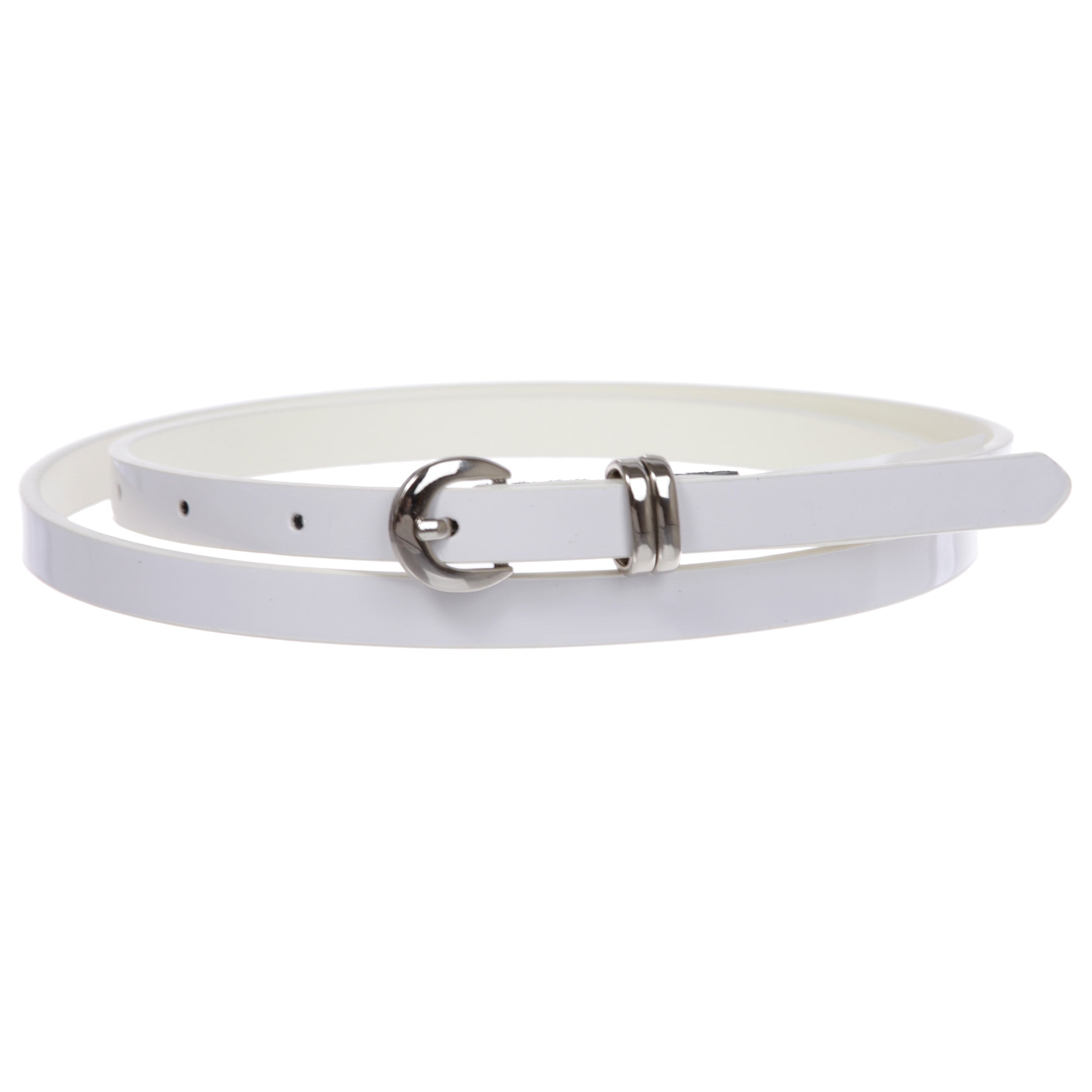 1/2" inch Patent Leather Skinny Belt - OnlineBelts