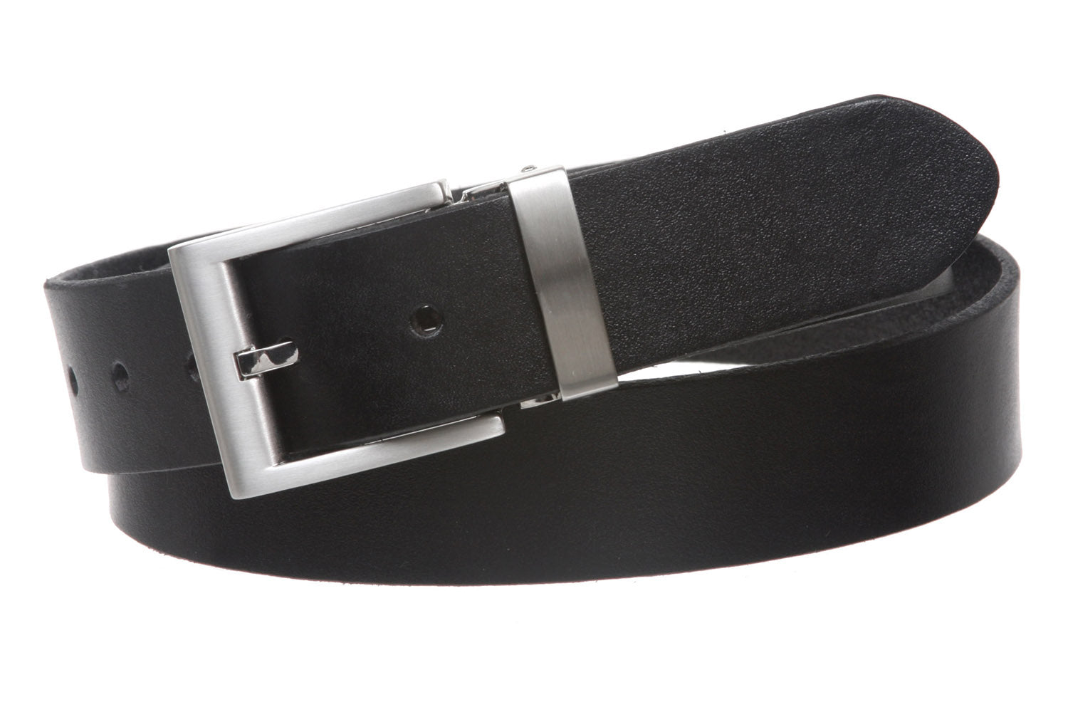 1 1/4" Clamp On Nickel Free Cut-to-Fit Top Grain Cowhide Plain Leather Belt - OnlineBelts
