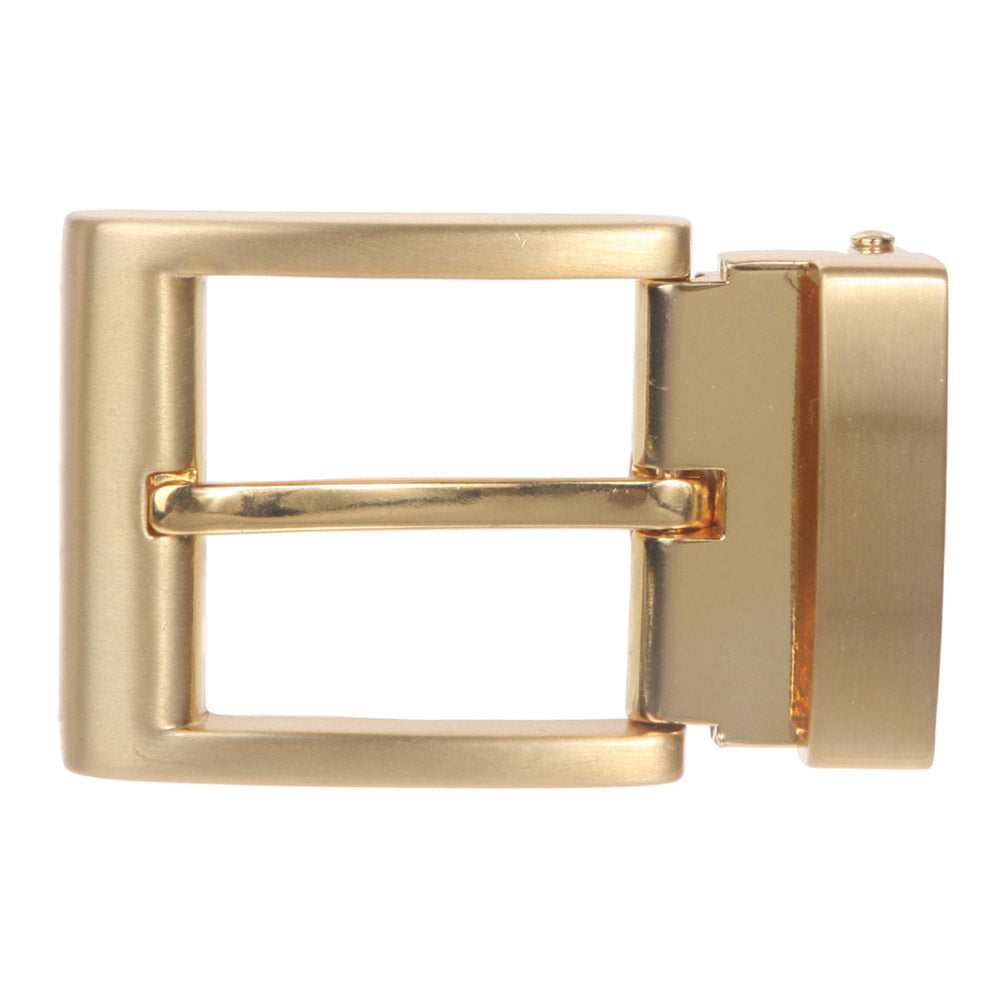 1 3/8 Inch (35 mm) Nickel Free Brass, Silver or Gold Clamp Belt Buckle