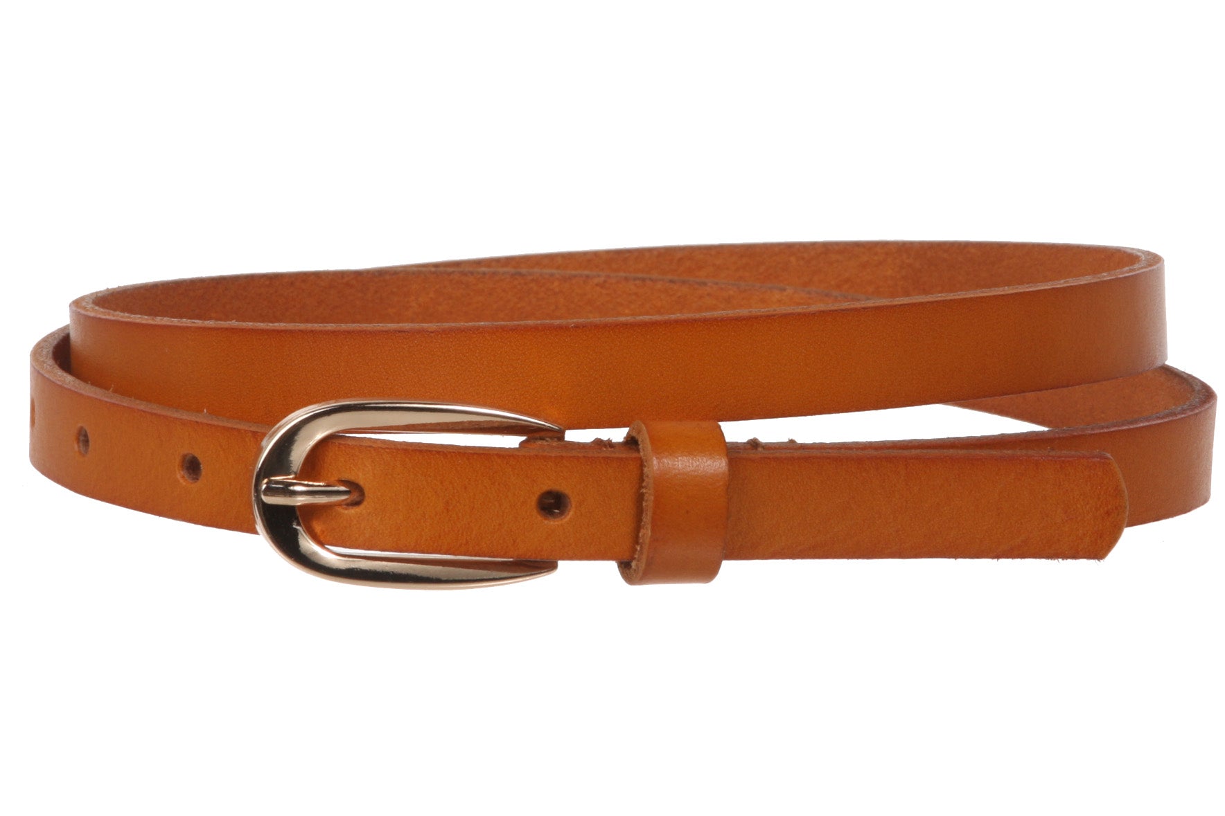 Women's 1/2" (13 mm) Skinny Cowhide Full Grain Leather Dress Belt - OnlineBelts