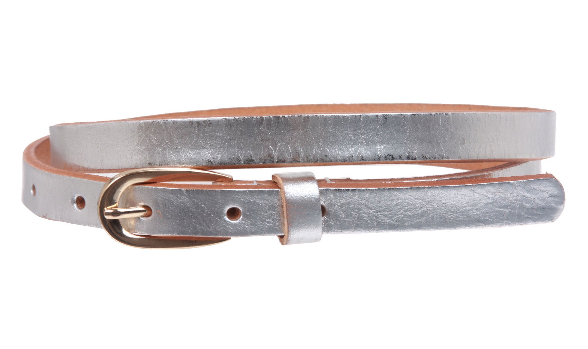 Women's 1/2" (13 mm) Skinny Cowhide Full Grain Leather Dress Belt - OnlineBelts