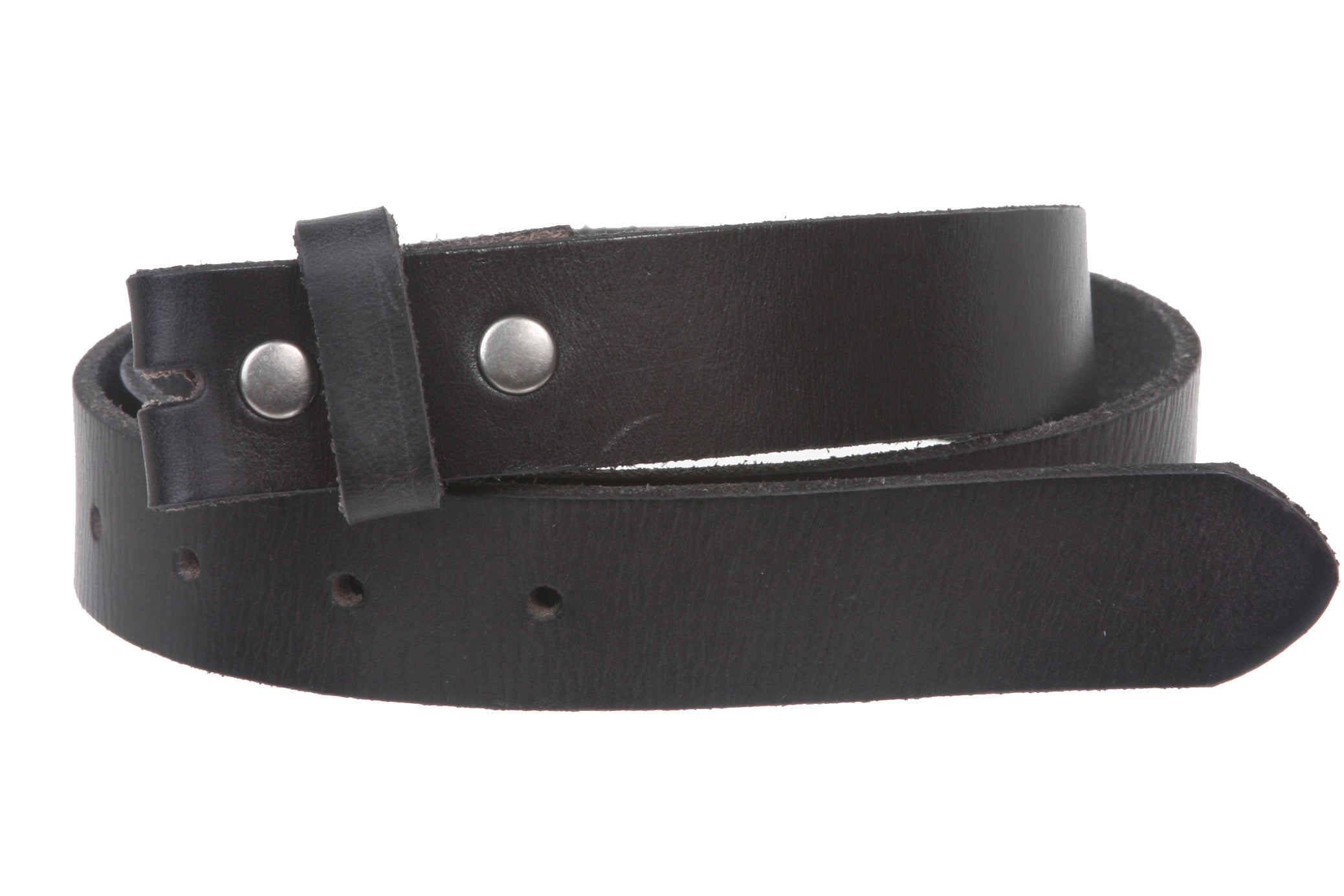 1 1/8" Snap On Oil Tanned Skinny Vintage Cowhide Leather Belt - OnlineBelts