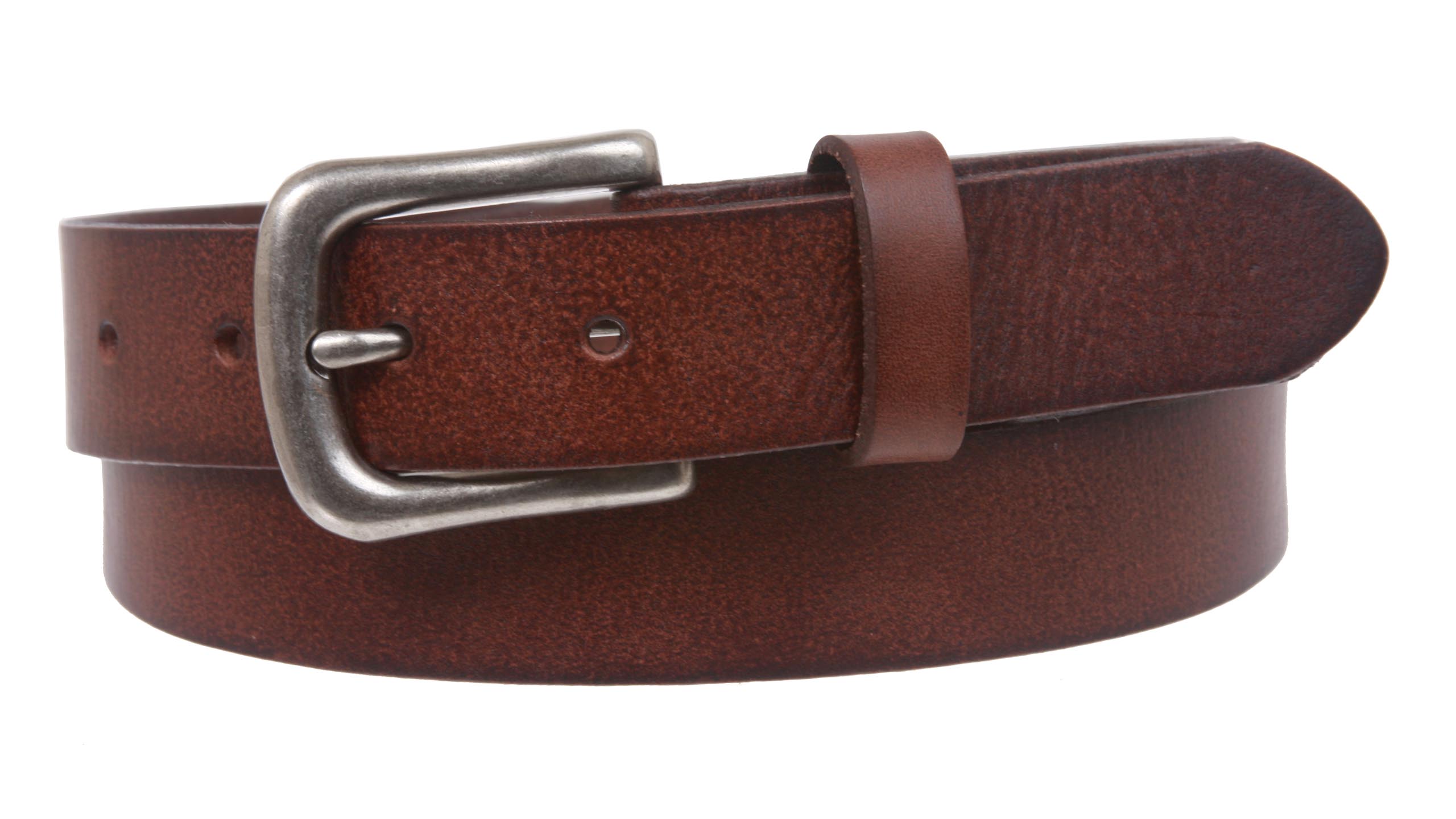1 1/8" Snap On Oil Tanned Skinny Vintage Cowhide Leather Belt - OnlineBelts