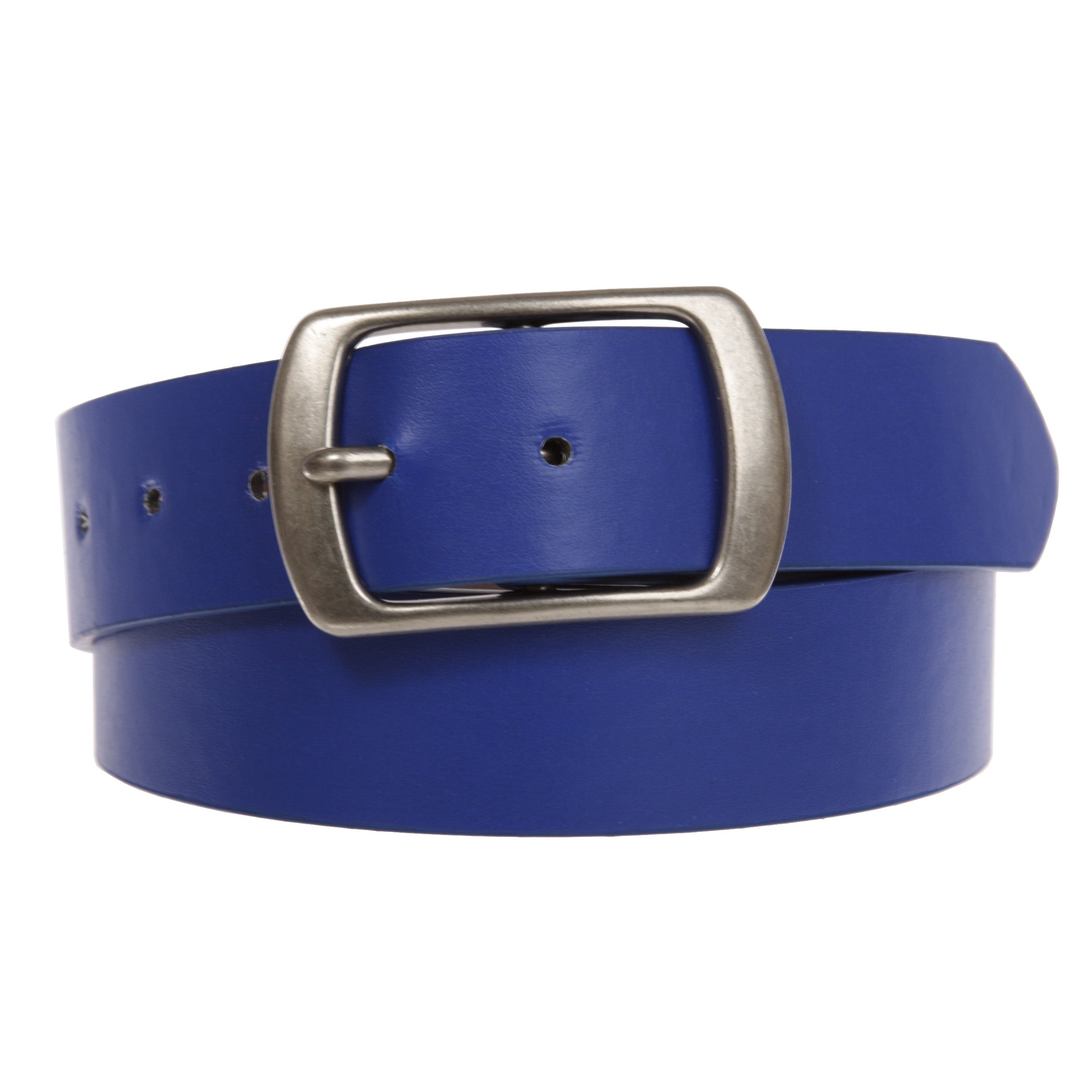 Women Casual PU Leather Dress Belt With Square Single Prong Buckle - OnlineBelts