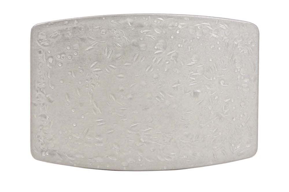 Rectangular Hammered Plain Belt Buckle