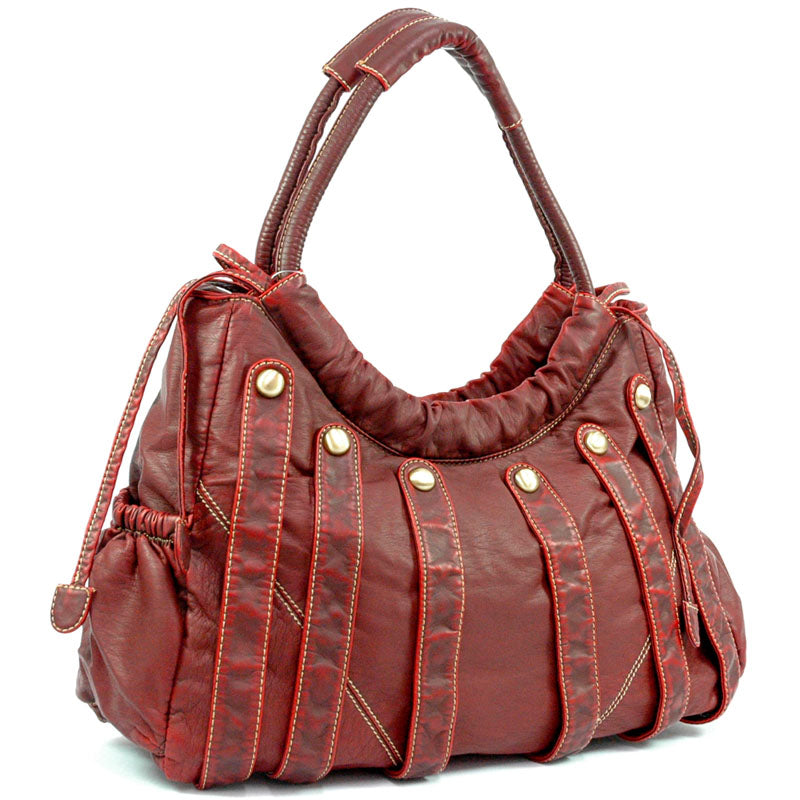 Water Washed Striped Bag - OnlineBelts