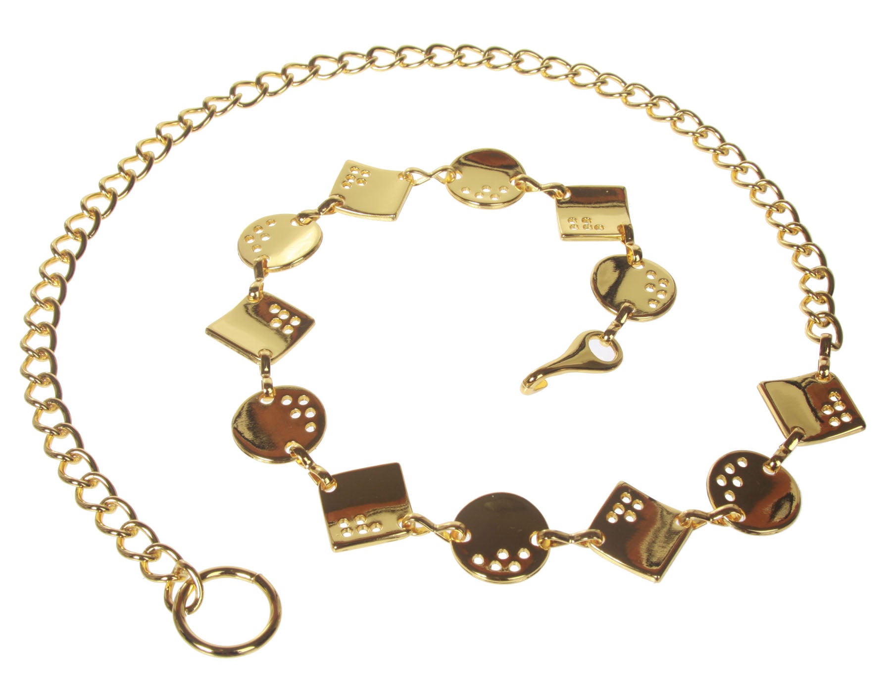 Ladies Fashion Metal Chain Belt - OnlineBelts