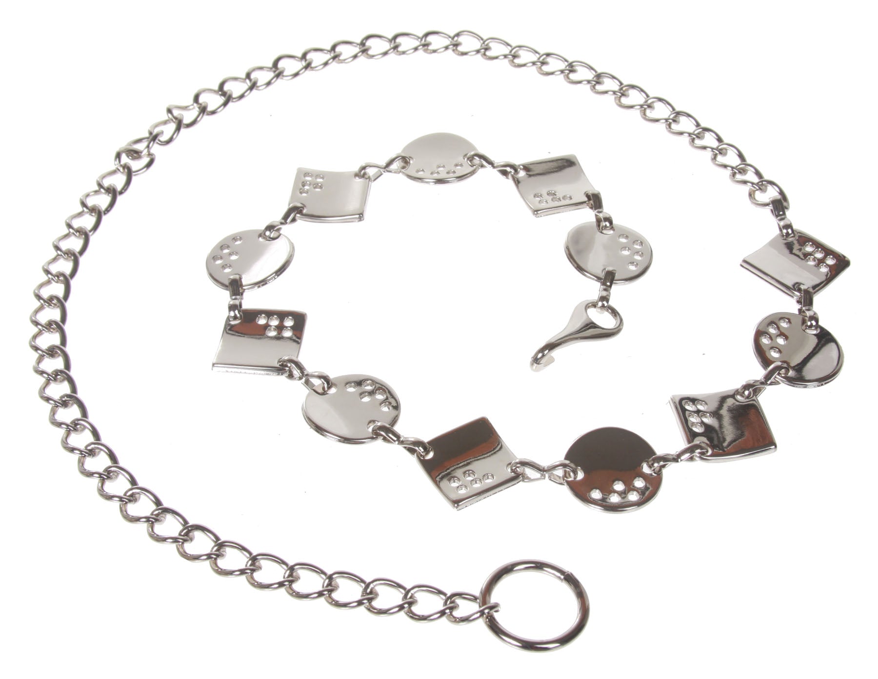 Ladies Fashion Metal Chain Belt - OnlineBelts