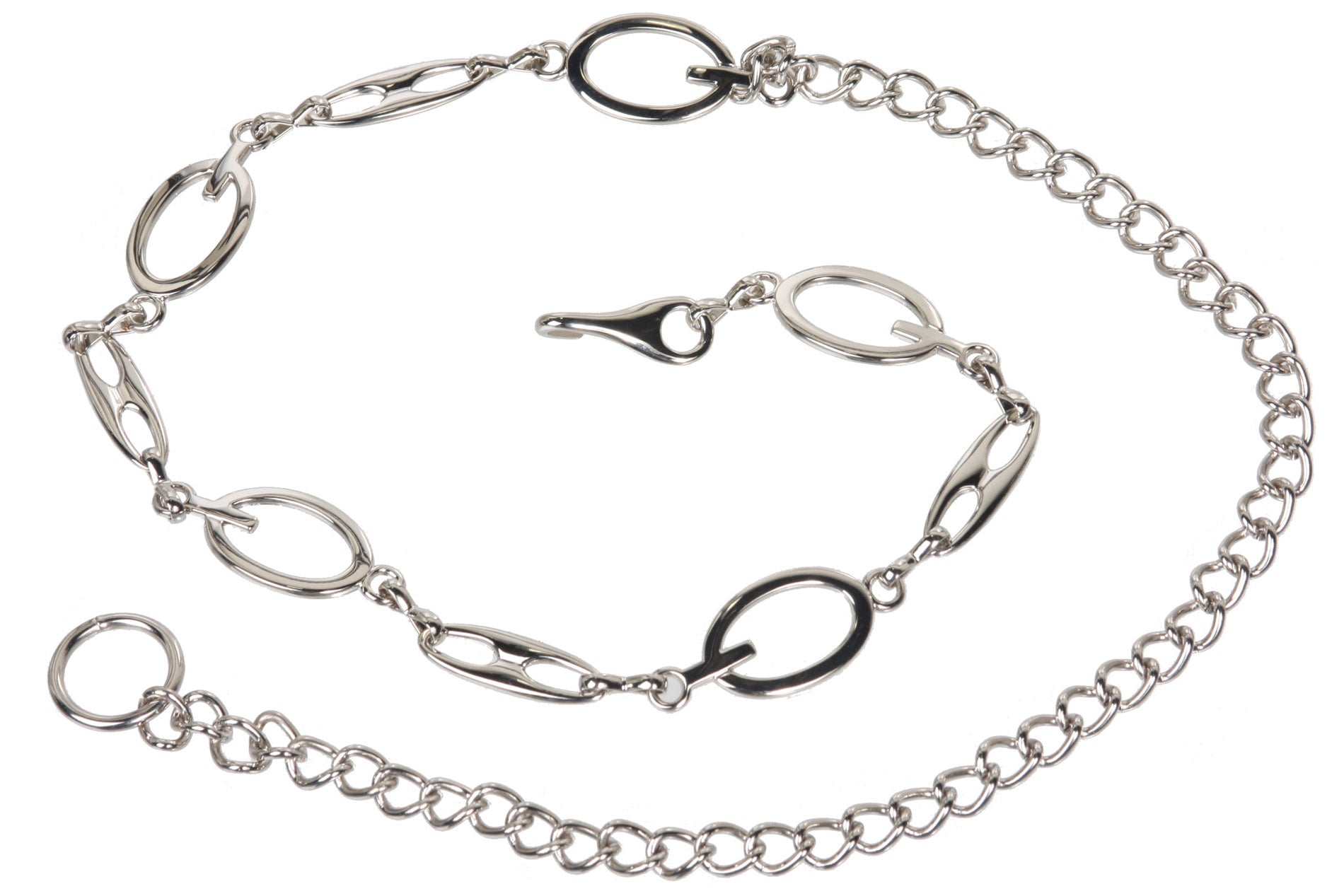 Women's Metal Oval Chain Belt - OnlineBelts