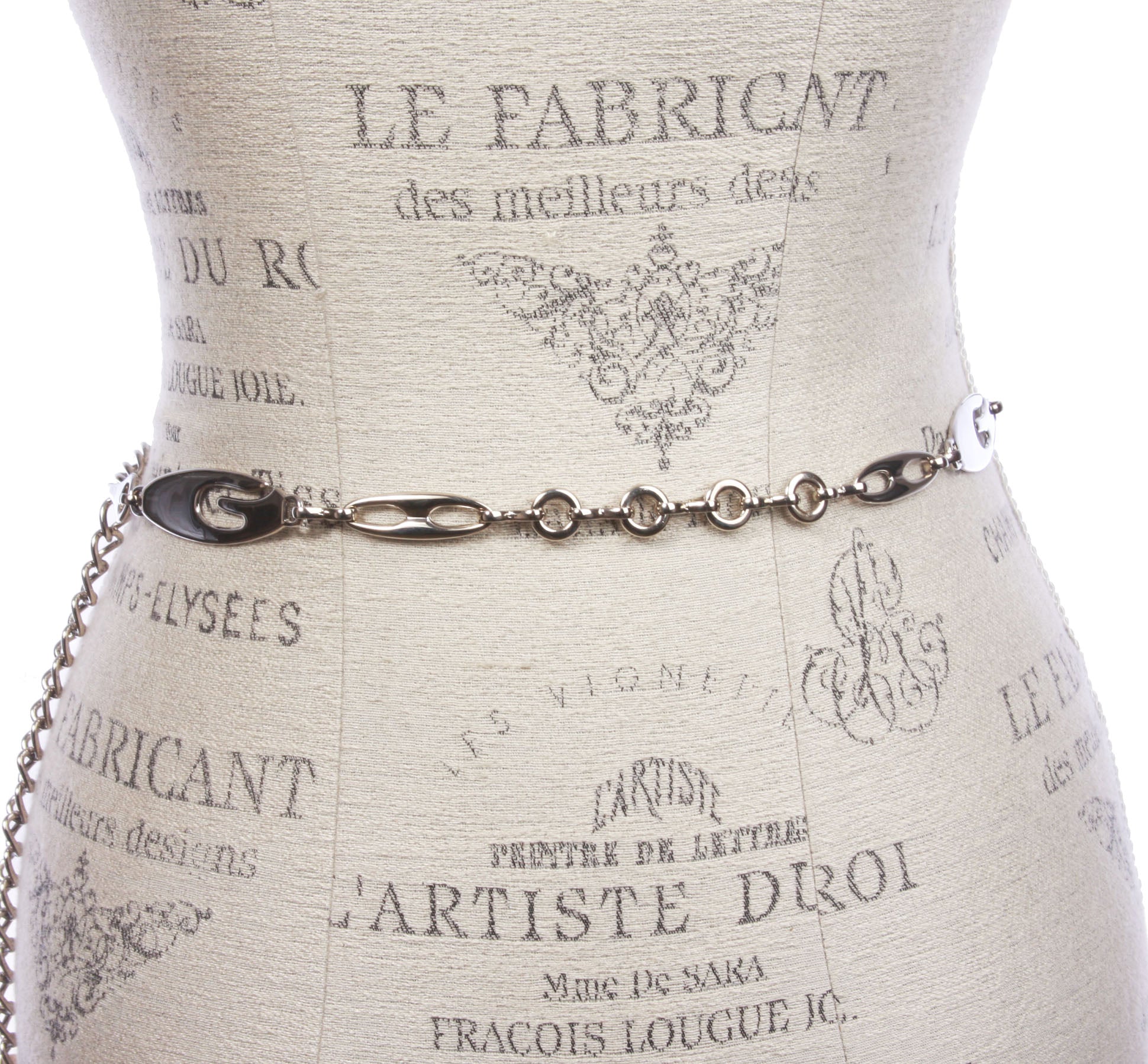 Women's Hook on Fashion Metal Chain Belt - OnlineBelts