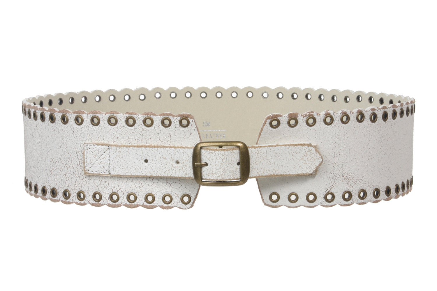 2 3/4" (70 mm) Wide High Waist Genuine Vintage Crack Print Distressed Soft Leather Belt - OnlineBelts