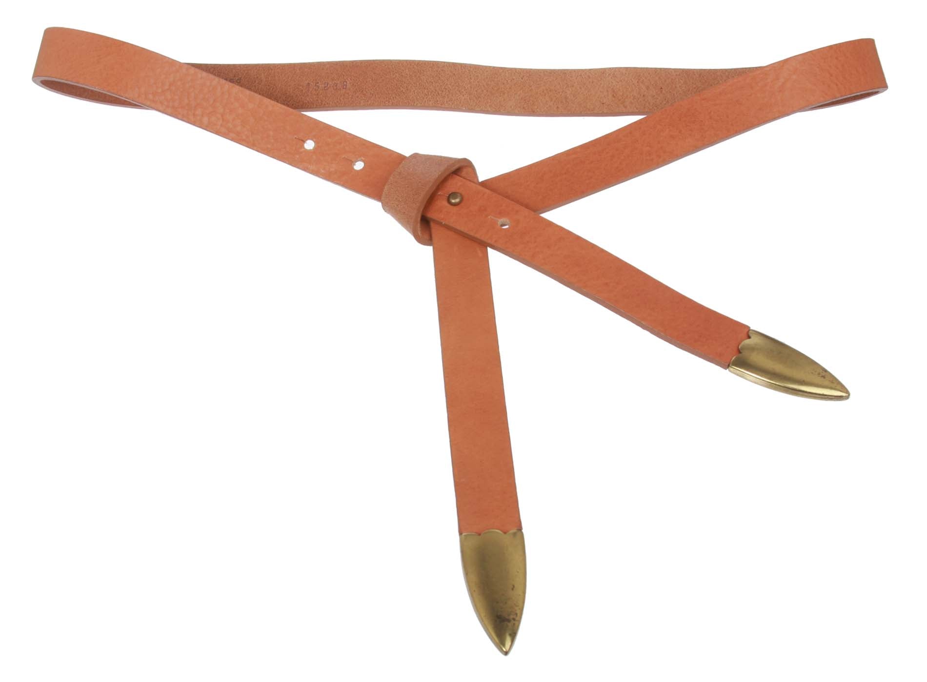 15/16 Inch Plain Full Grain Leather Loop & Tuck Belt - OnlineBelts