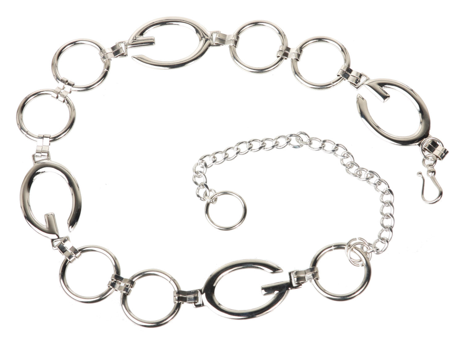One Size Fits All Metal Circle Chain Belt