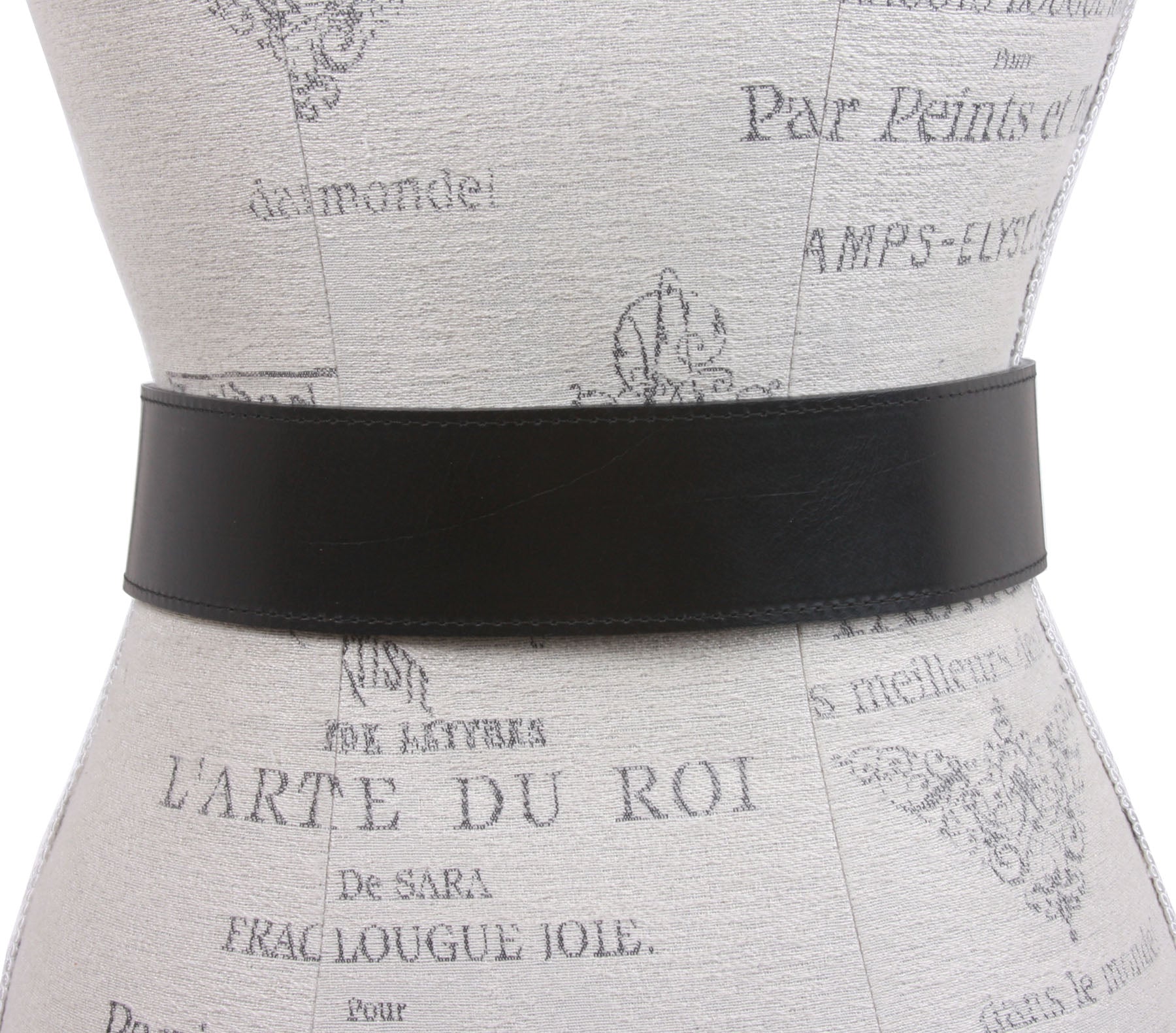 Womens High Waist Genuine Leather Belt With Hook Closure - OnlineBelts