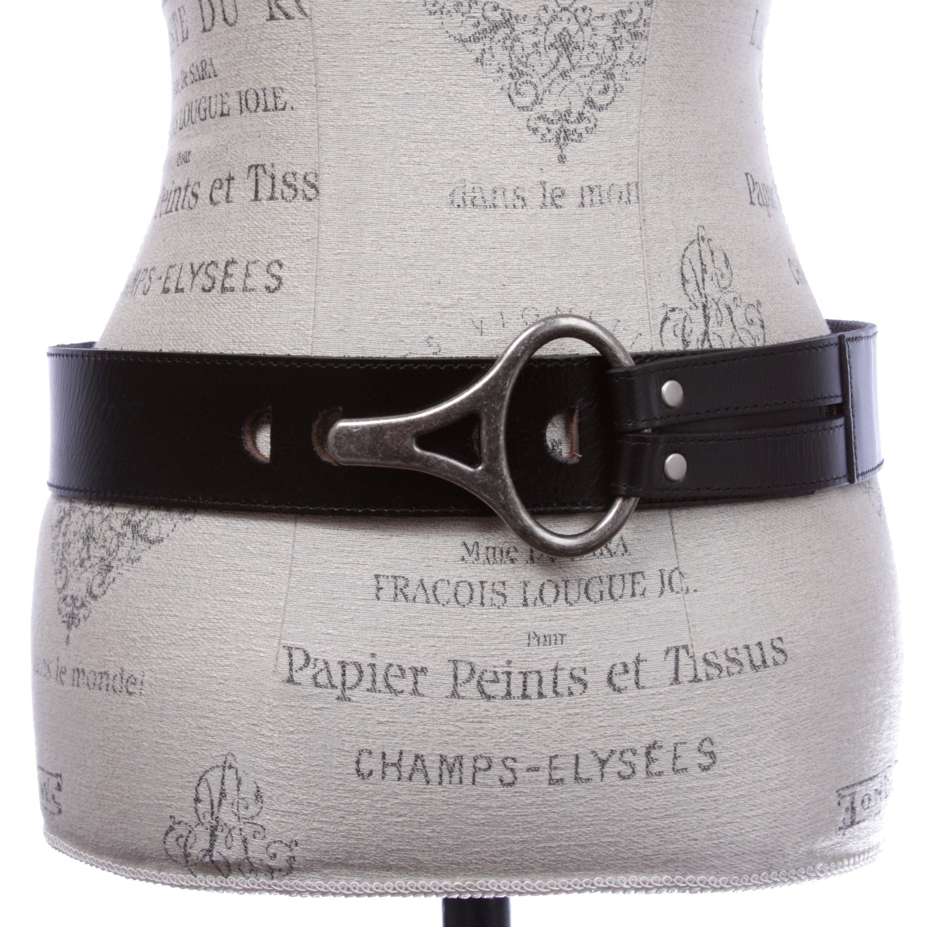 Womens High Waist Genuine Leather Belt With Hook Closure - OnlineBelts