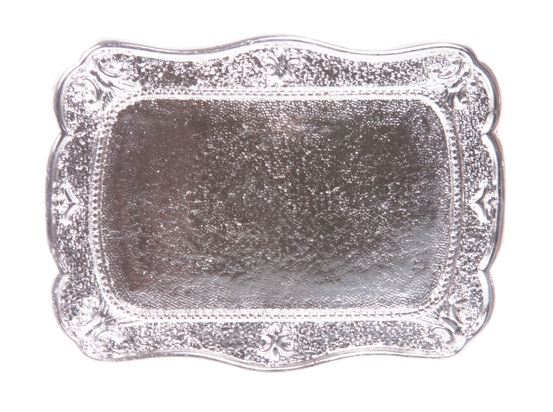 Western Plain Hammered Fleur De Lis Belt Buckle - OnlineBelts