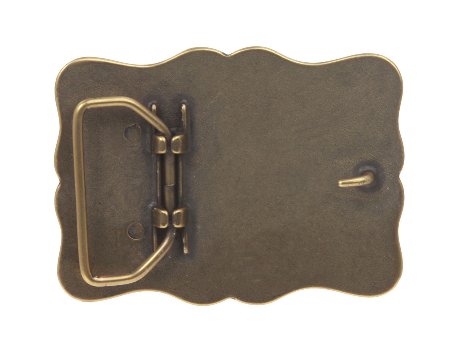 Western Rectangular Engraved Flower Belt Buckle - OnlineBelts