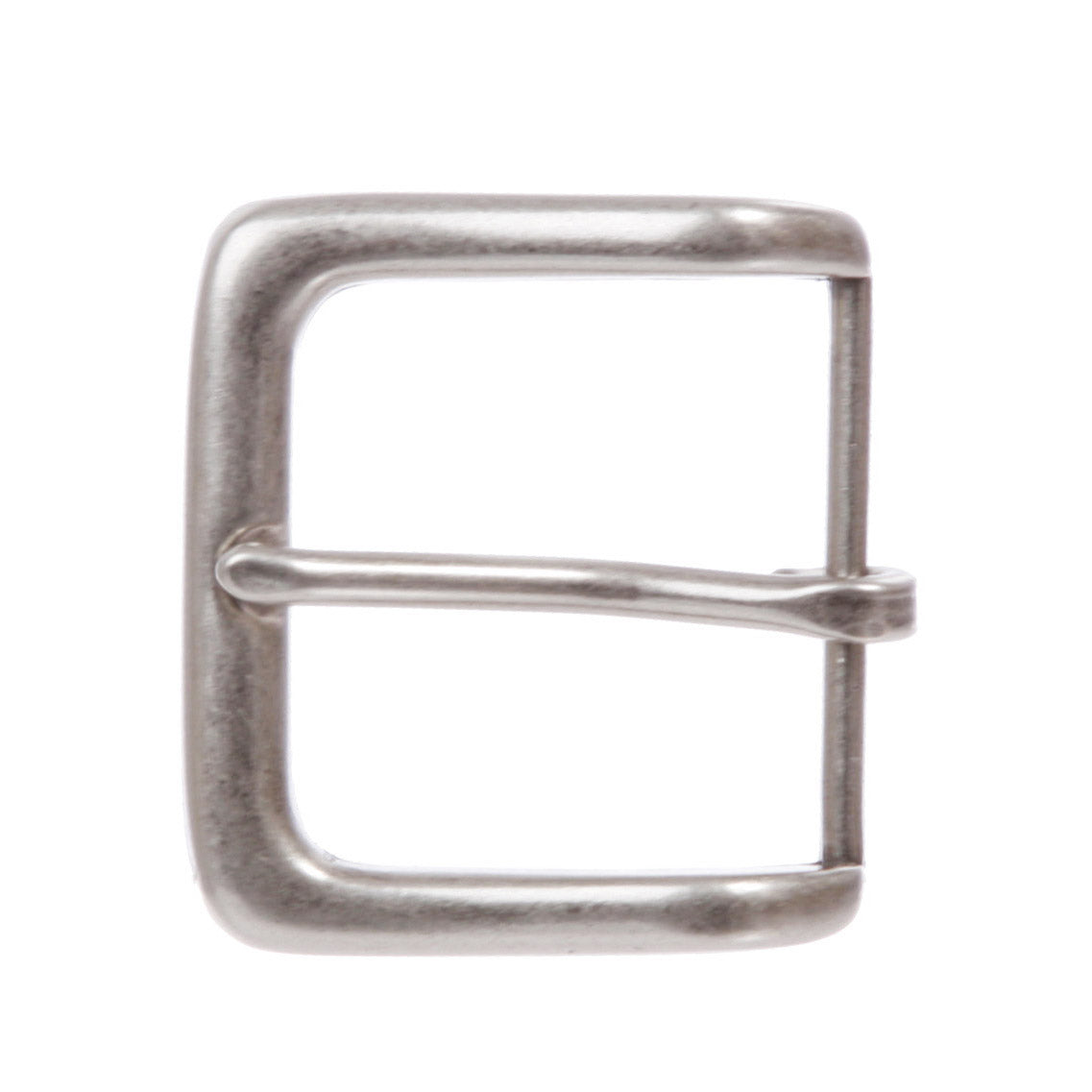 1 1/2" (38 mm) Single Prong Square Belt Buckle Antique Silver - OnlineBelts