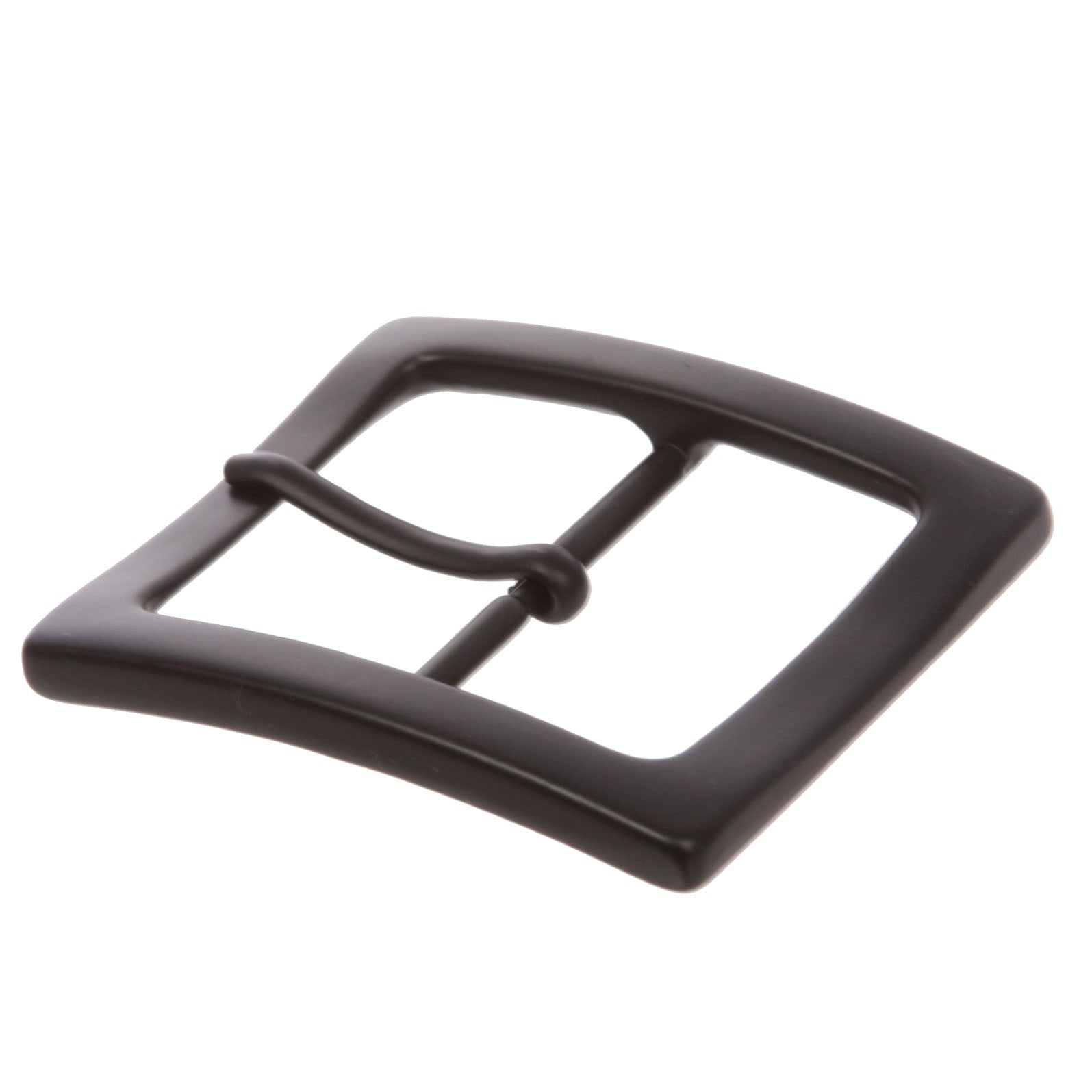 1 1/2" Nickel Free Center Bar Single Prong Rectangular Belt Buckle - OnlineBelts