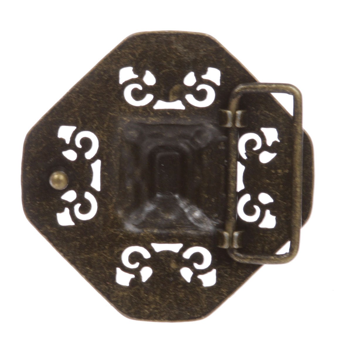 Western Embossed Vintage Cowhide Solid Leather Perforated Brass Casual Belt - OnlineBelts