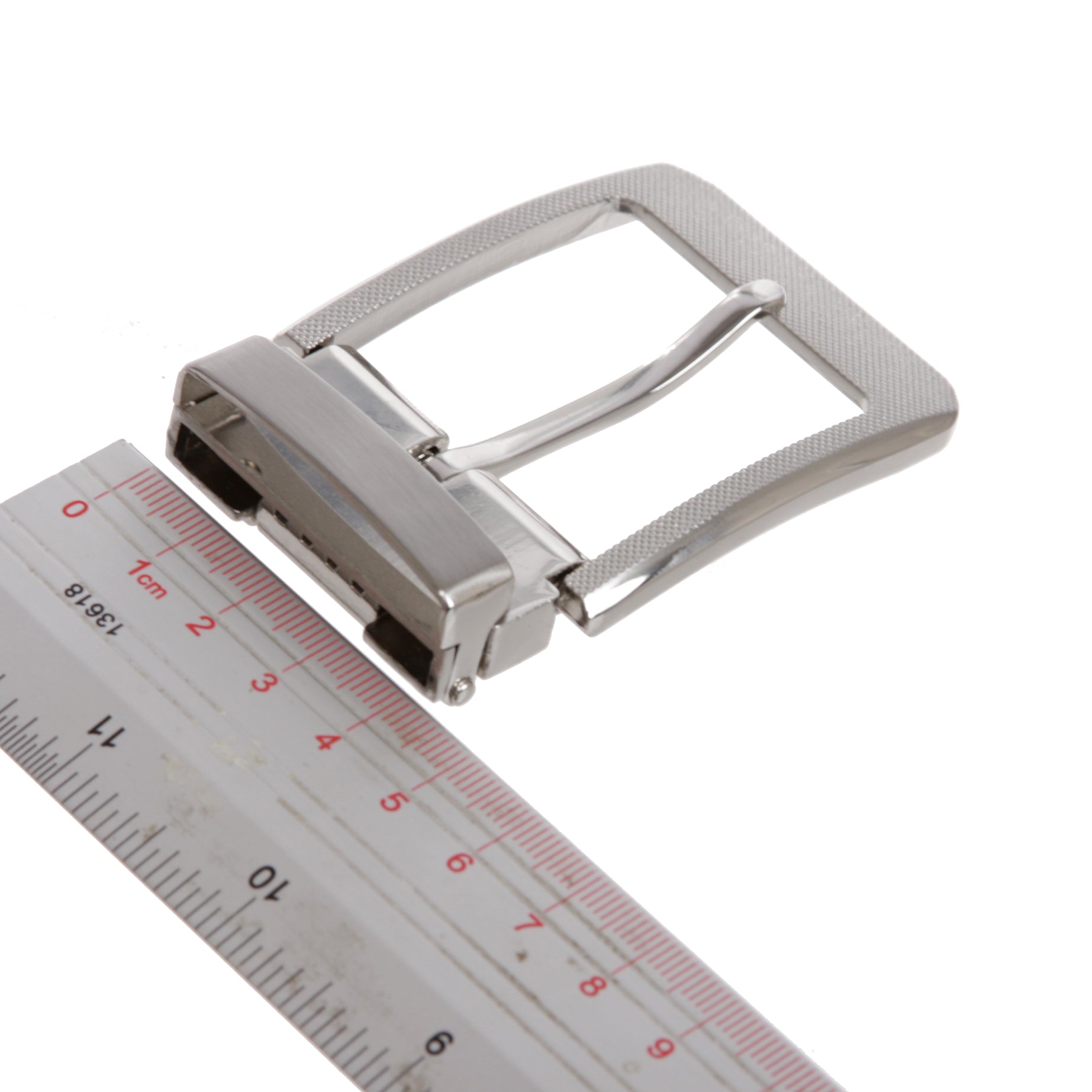 1 5/8" (40 mm) Nickel Free Rectangular Clamp Belt Buckle - OnlineBelts