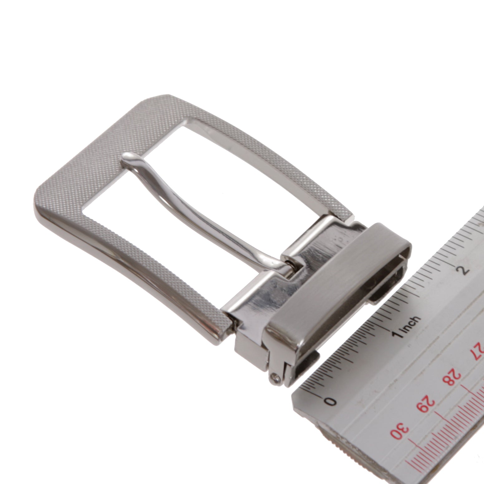 1 5/8" (40 mm) Nickel Free Rectangular Clamp Belt Buckle - OnlineBelts