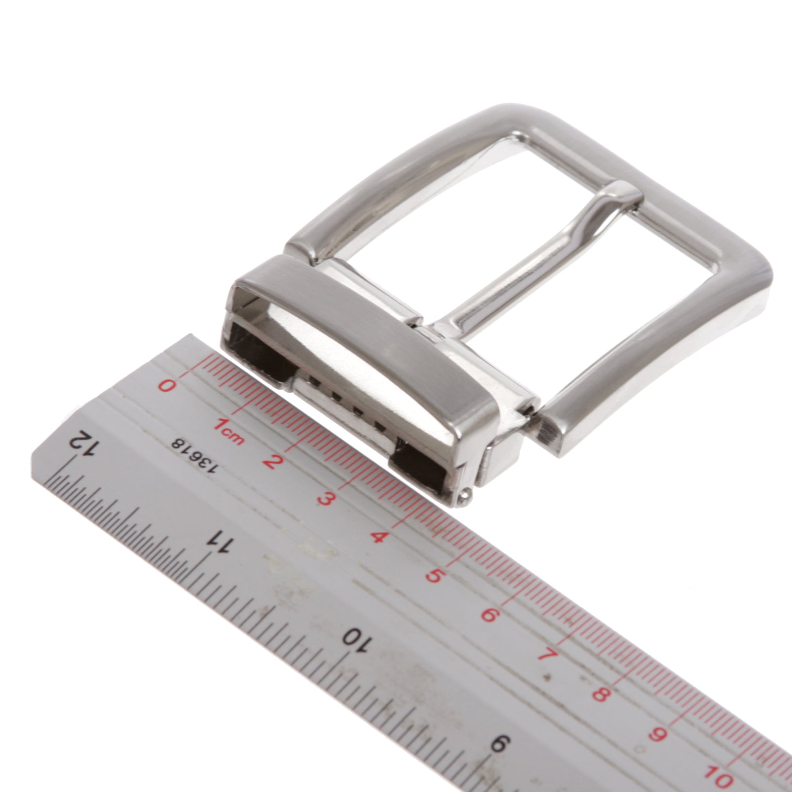 1 5/8" (40mm) Nickel Free Square Rectangular Clamp Belt Buckle - OnlineBelts