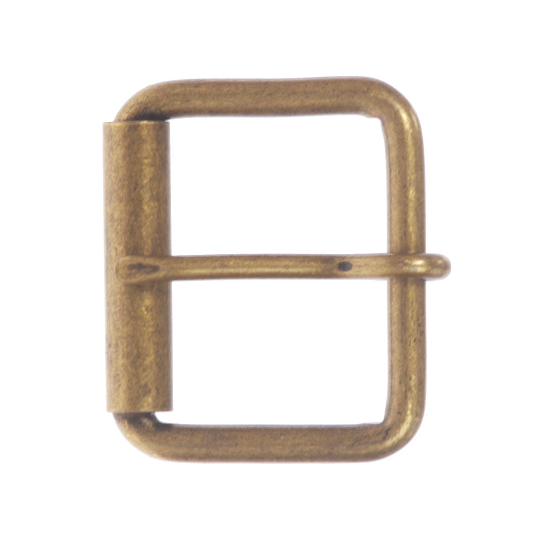 1 3/4" (45 mm) Single Prong Antique Brass or Silver Roller Belt Buckle - OnlineBelts