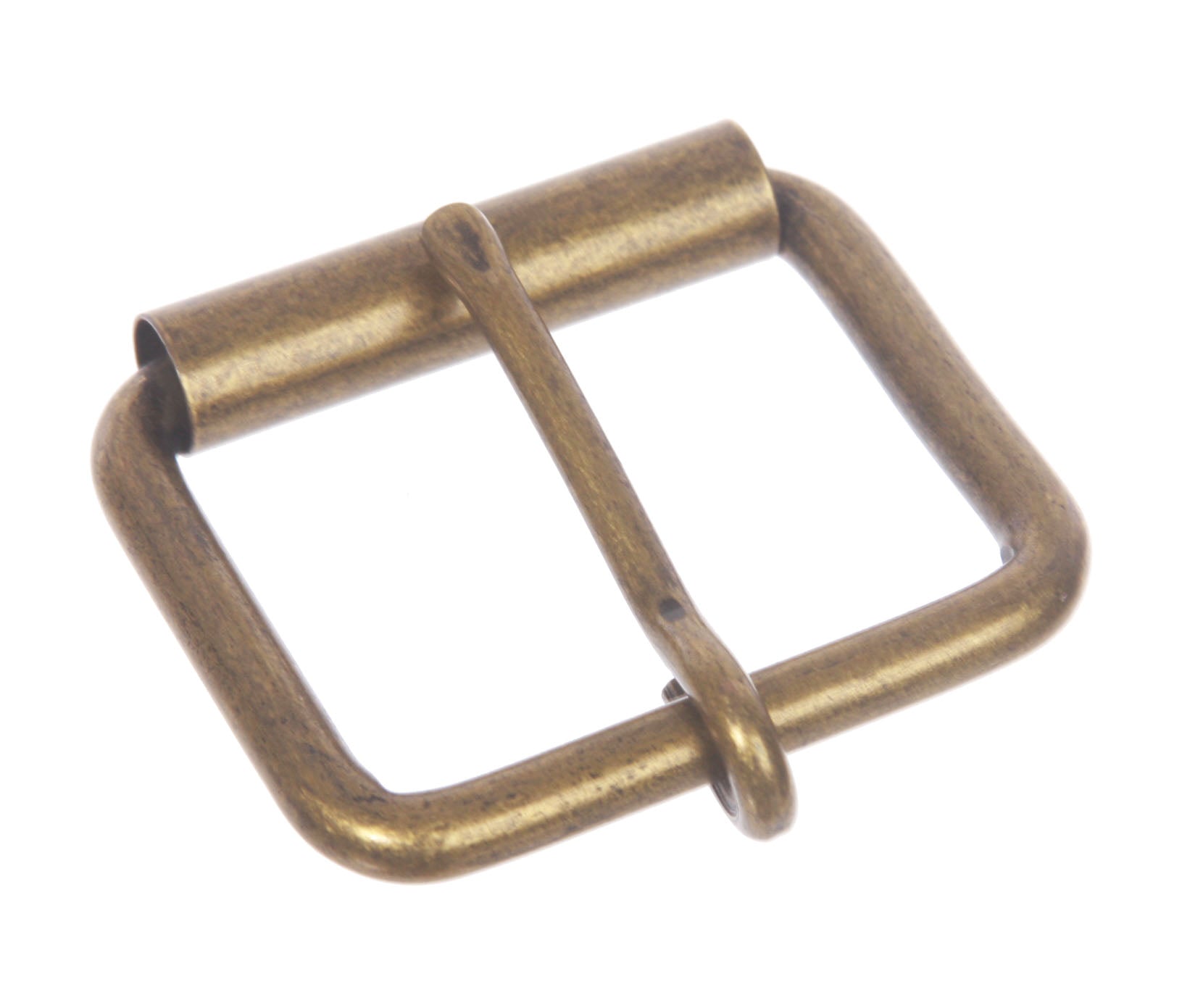 1 3/4" (45 mm) Single Prong Antique Brass or Silver Roller Belt Buckle - OnlineBelts