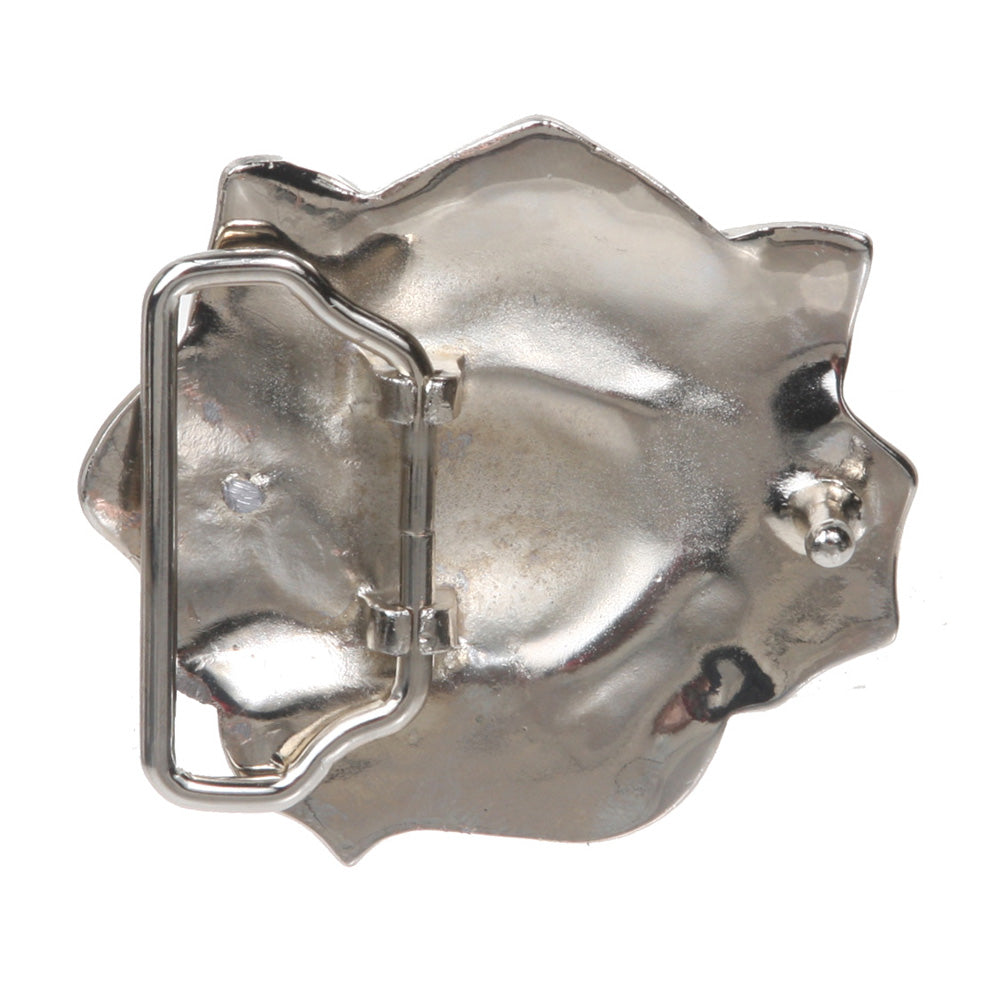 Rhinestone Rose Flower Belt Buckle