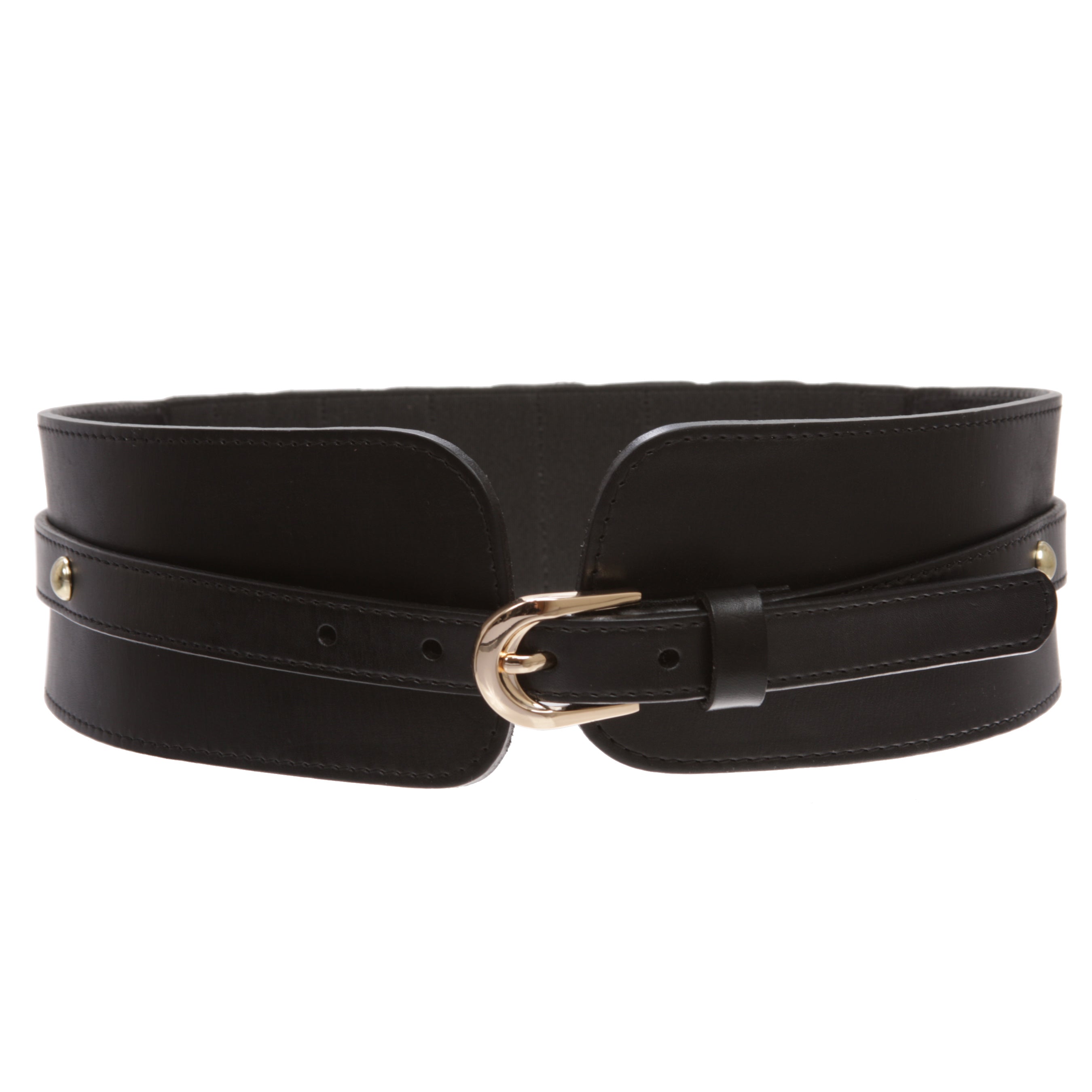 Women's High Waist Elastic Linked Cowhide Stretch Tapered Comfort Leather Belt - OnlineBelts
