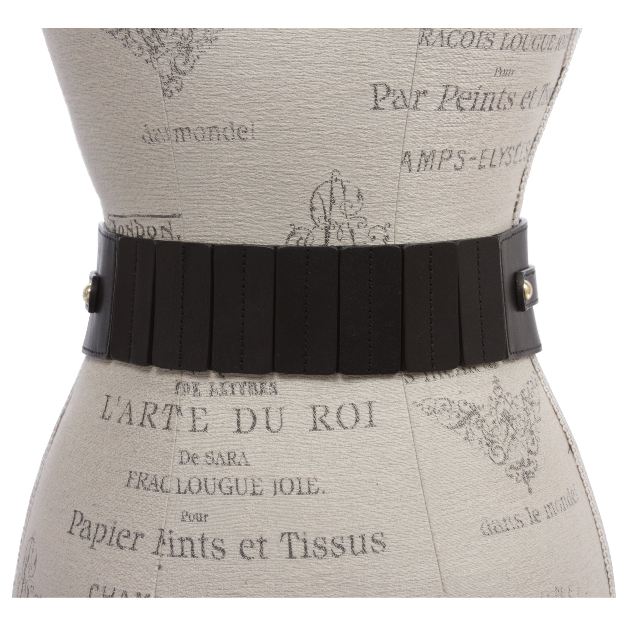 Women's High Waist Elastic Linked Cowhide Stretch Tapered Comfort Leather Belt - OnlineBelts