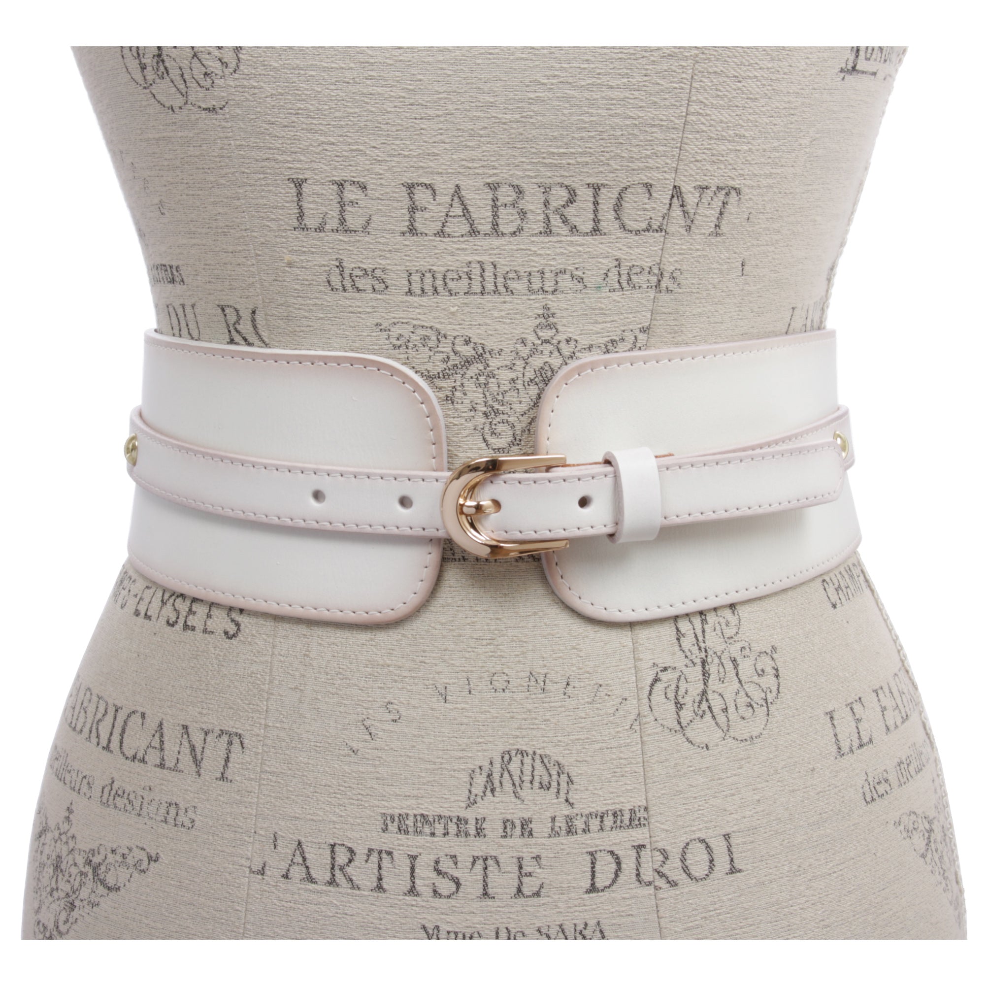 Women's High Waist Elastic Linked Cowhide Stretch Tapered Comfort Leather Belt - OnlineBelts