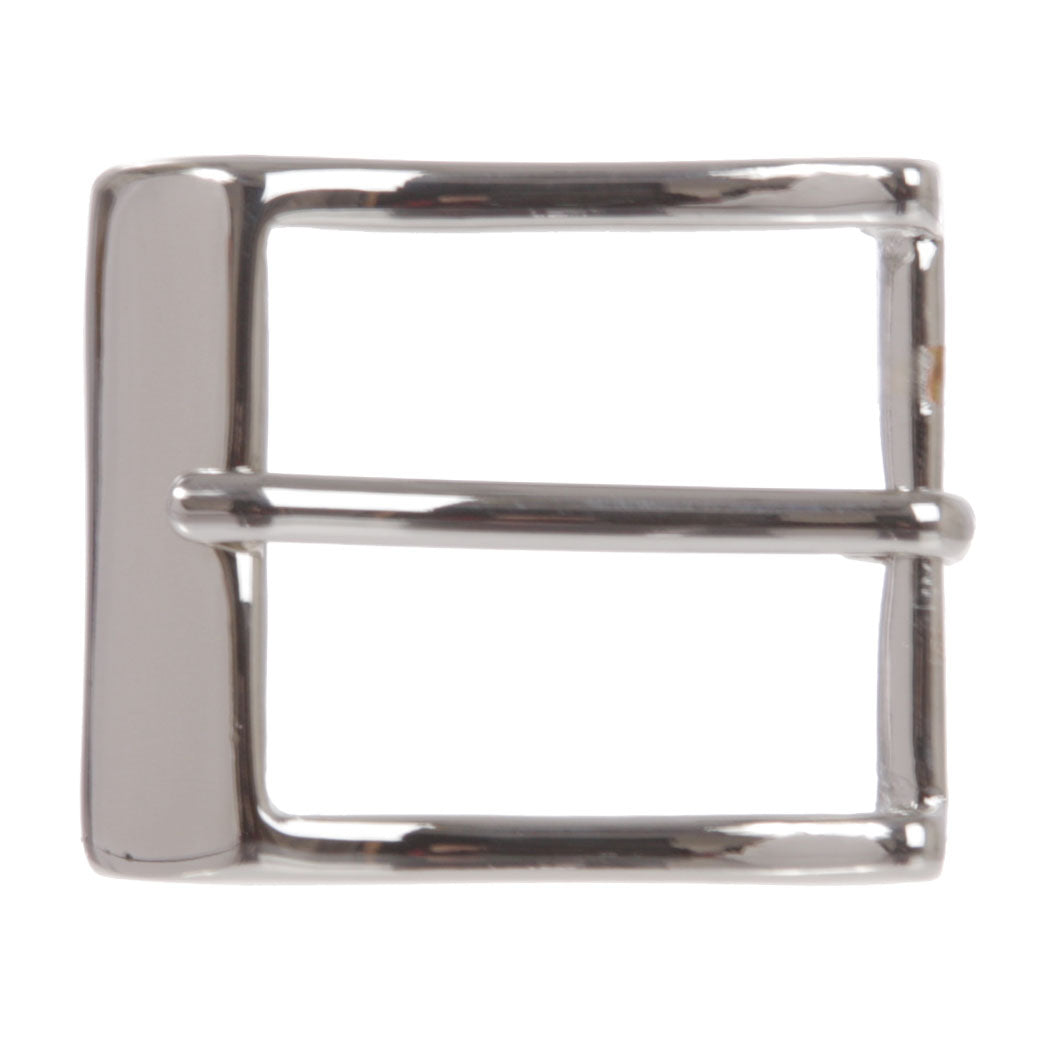 1 1/4" (33 mm) Single Prong Solid Brass Rectangular Belt Buckle - OnlineBelts