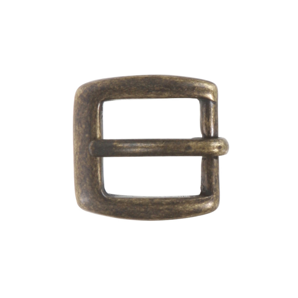 3/4" (19 mm) Single Prong Solid Brass Rectangular Belt Buckle