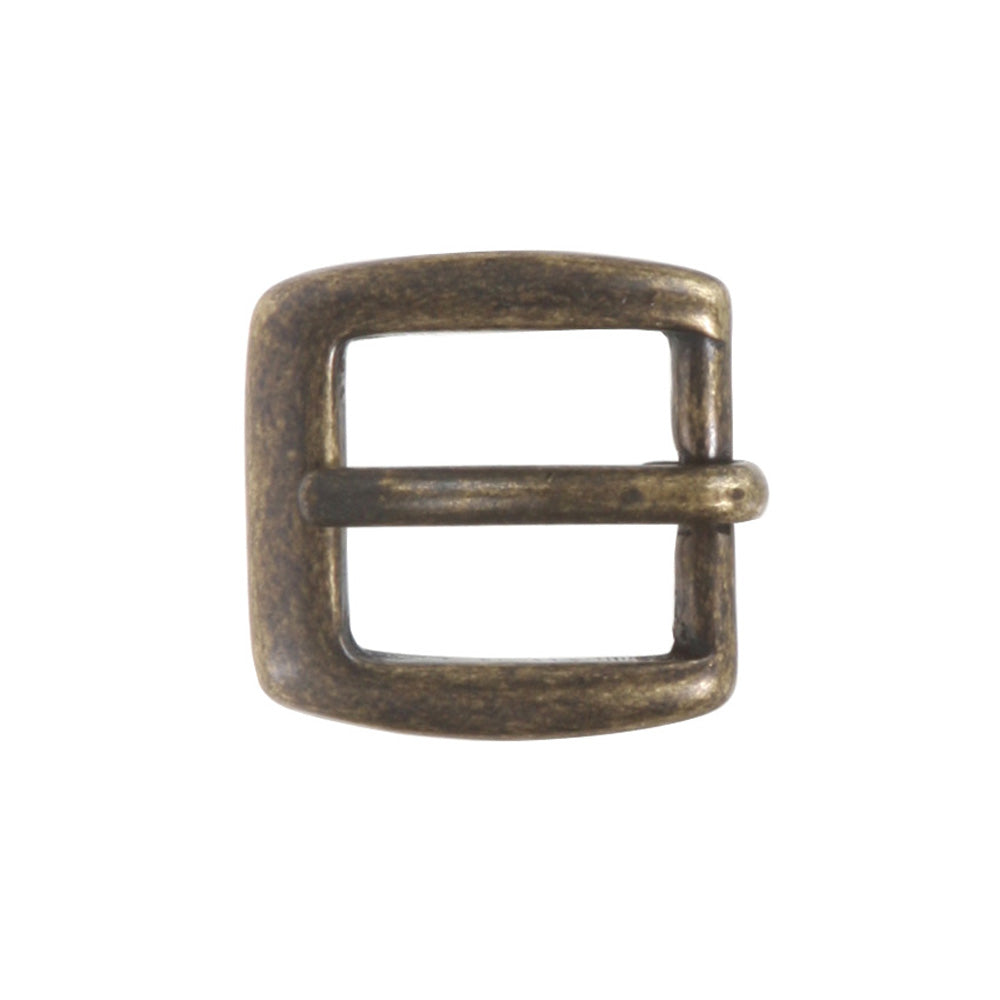 3/4" (19 mm) Single Prong Solid Brass Rectangular Belt Buckle - OnlineBelts